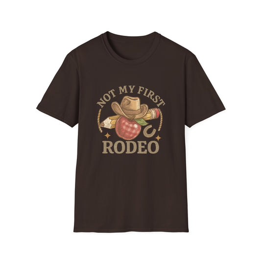 Not My First Rodeo T-Shirt — Vintage Cowboy Rodeo Tee