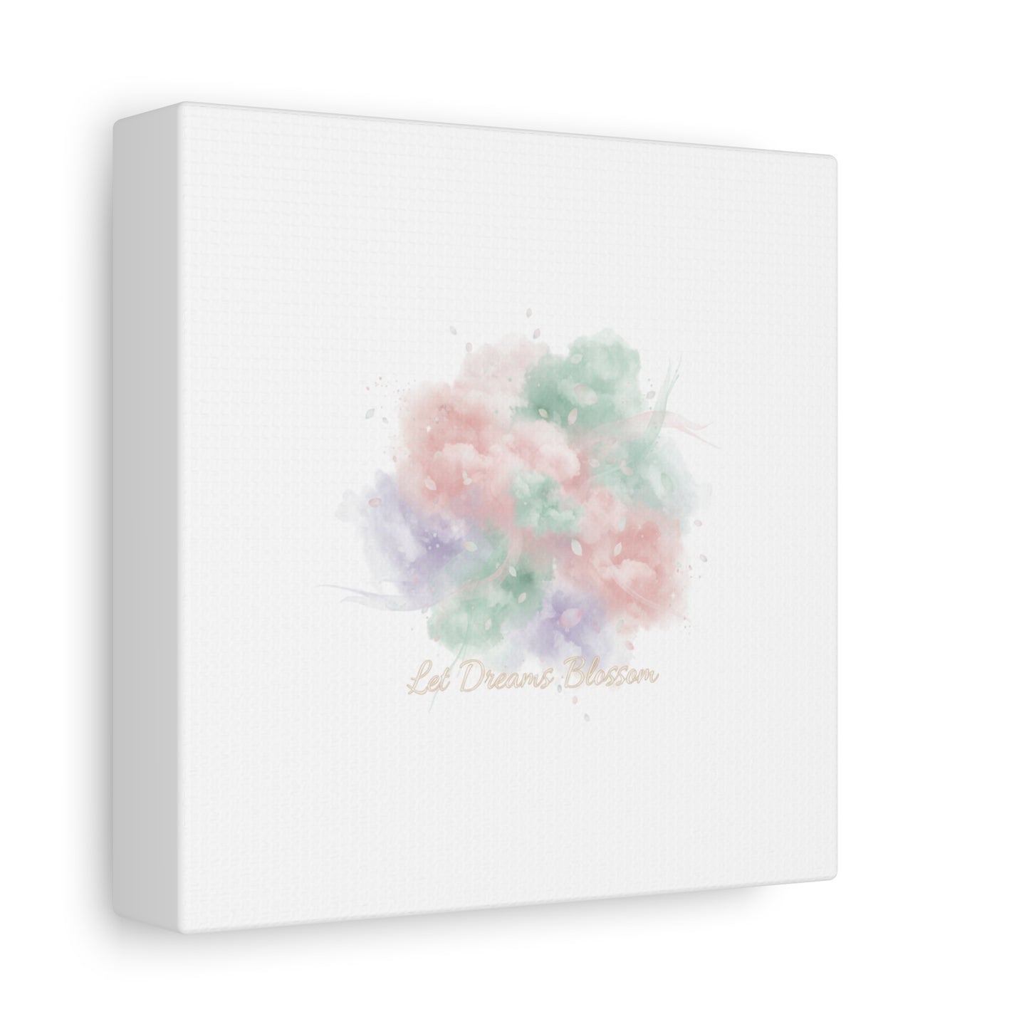 Dreamy Pastel Blossom Canvas | Matte Stretched Wall Art, pastel winter design