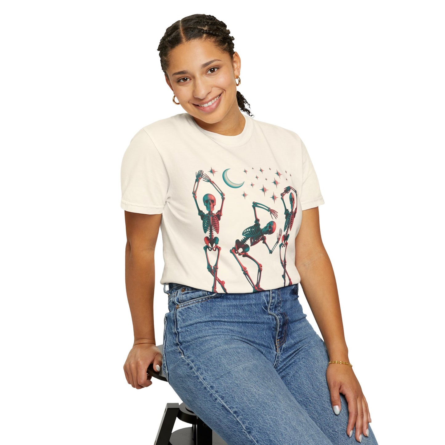 Halloween Dancing Skeletons Comfort Colors T-shirt