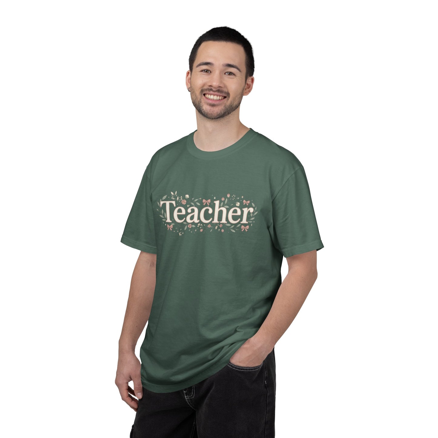 Teacher Floral T‑Shirt