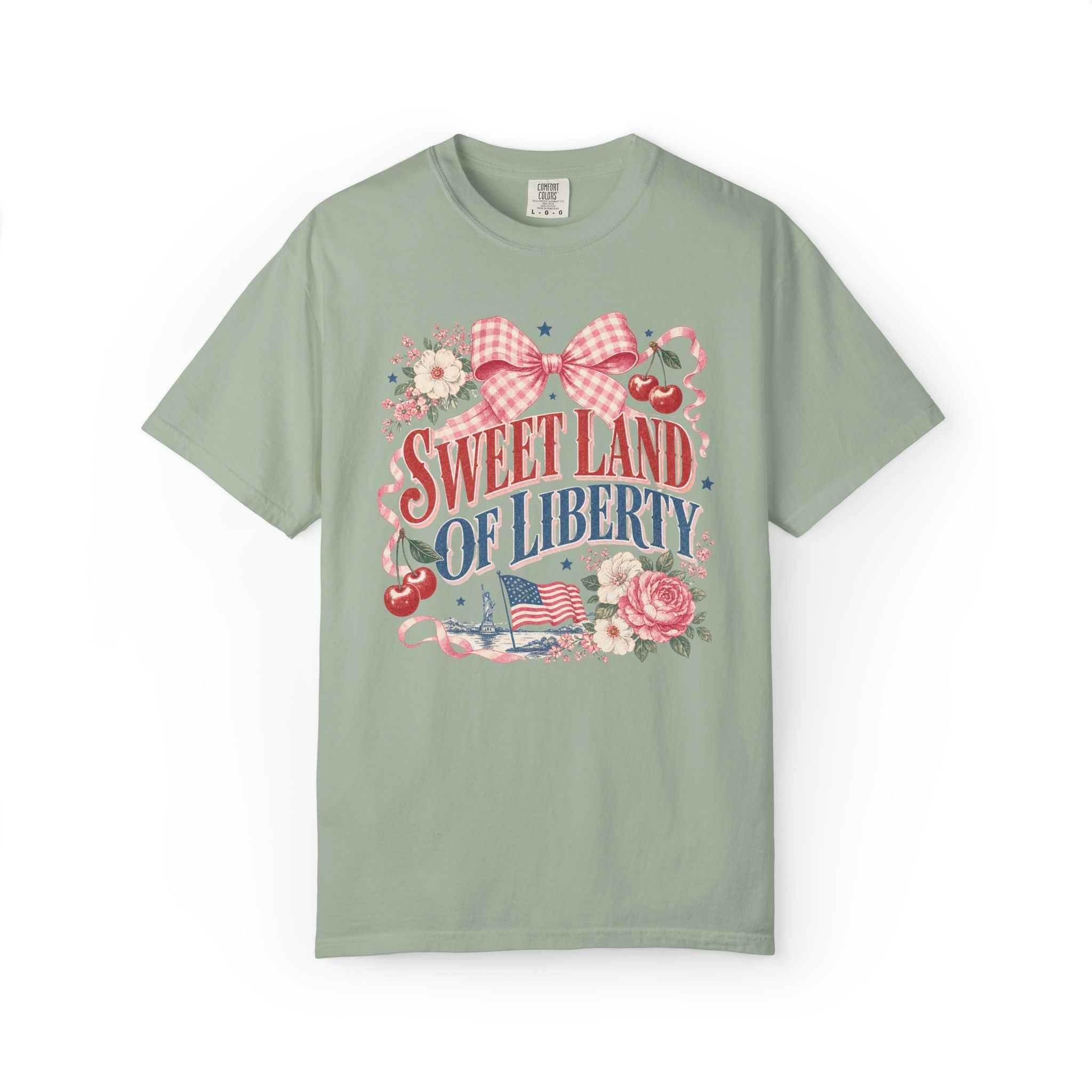 Sweet Land of Liberty  Graphic Tee| Vintage Fourth of July T-Shirt