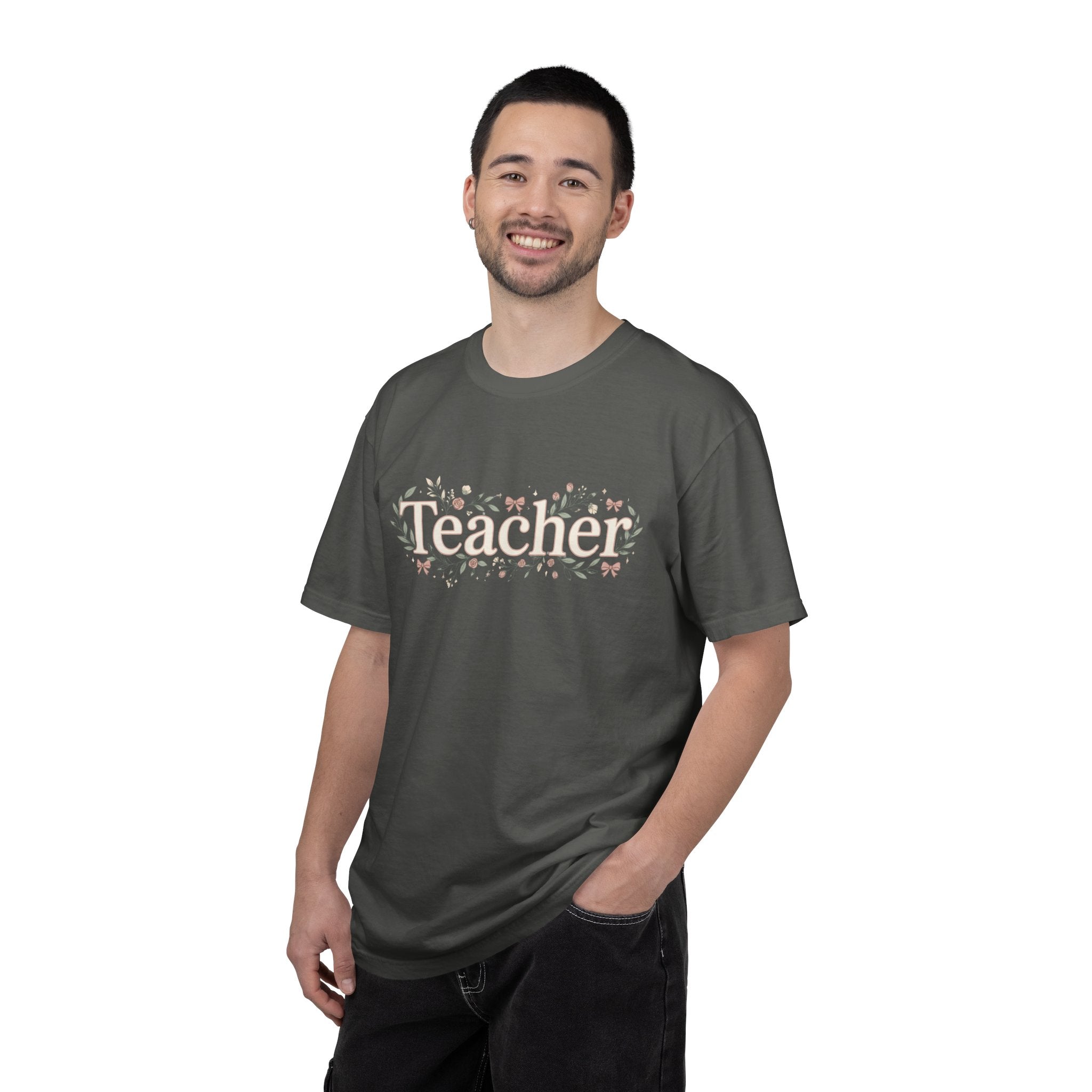 Teacher Floral T‑Shirt