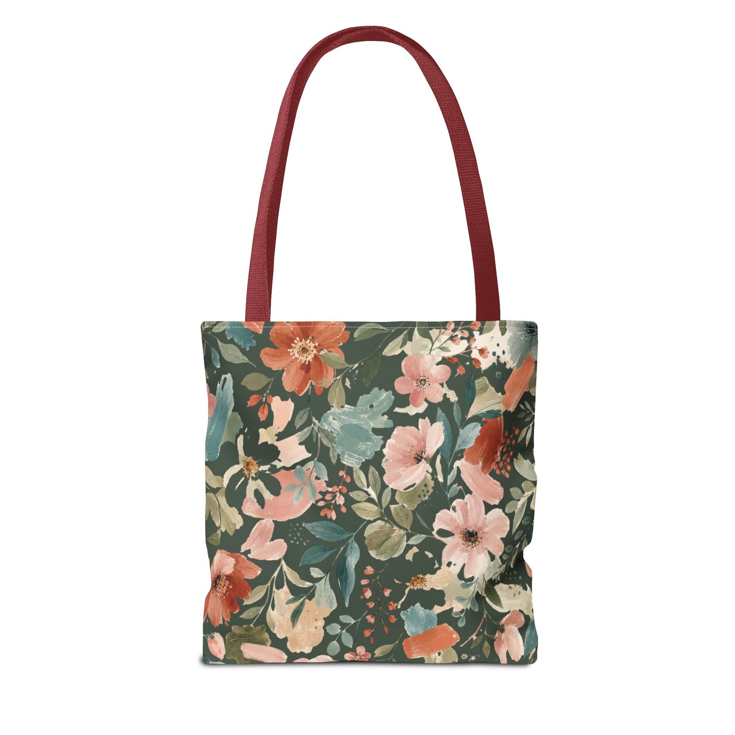 Personalized Floral Teacher Tote Bag: Custom Name Daily School Carryal