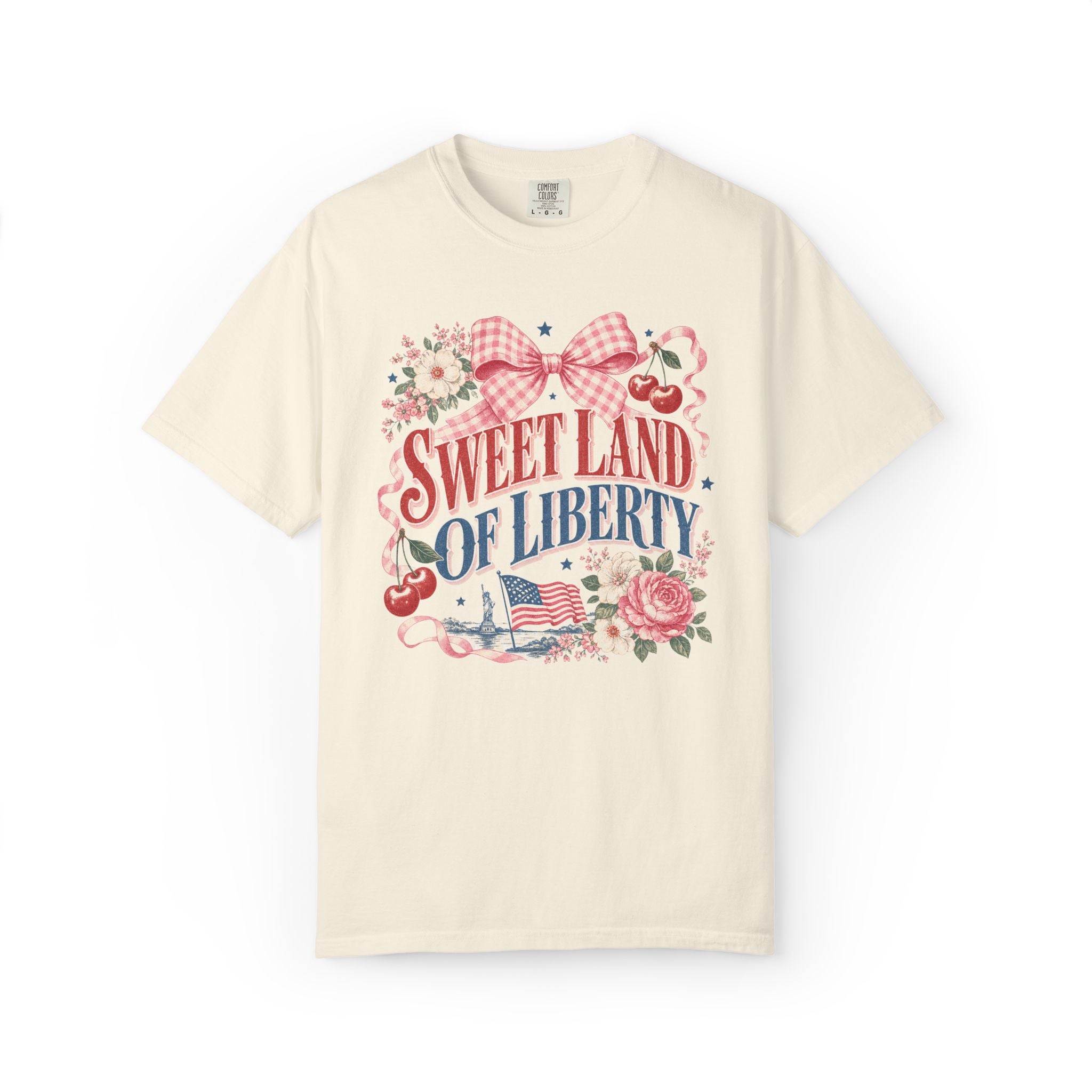 Sweet Land of Liberty  Graphic Tee| Vintage Fourth of July T-Shirt