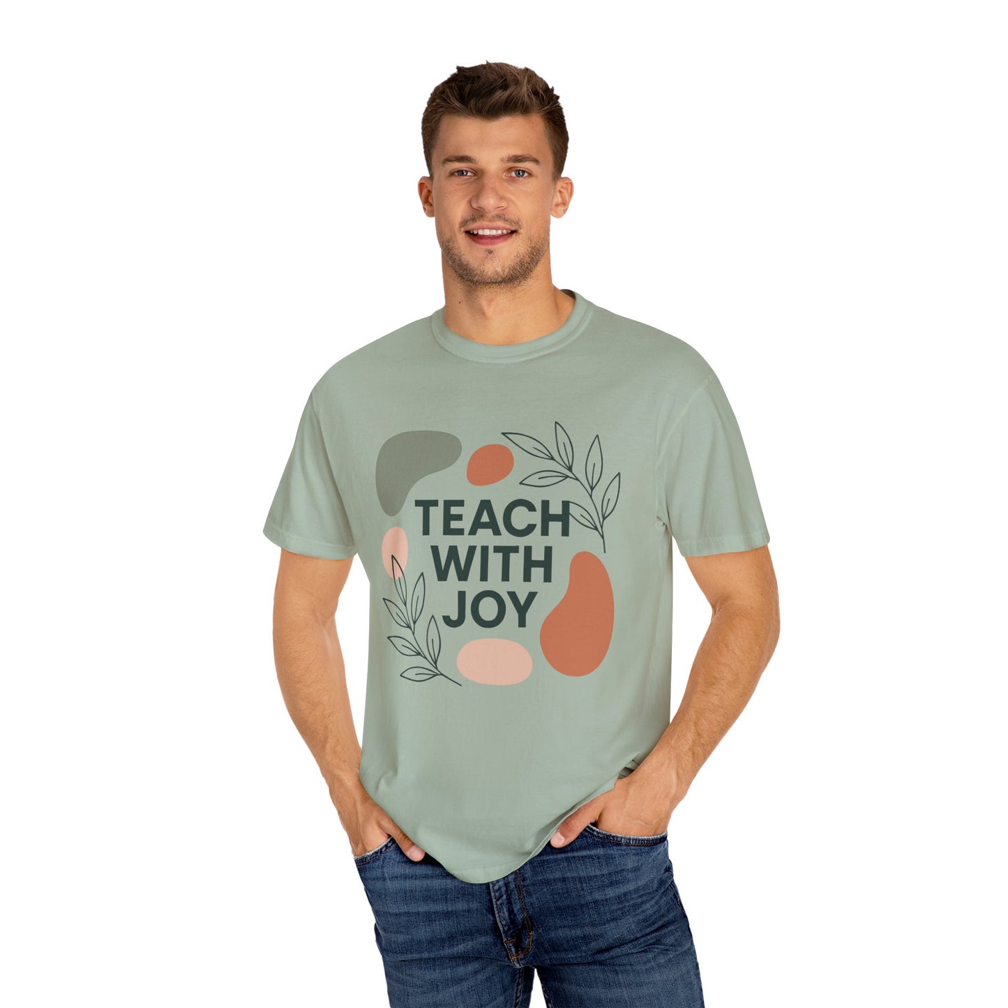 Teach With Joy Shirt | Boho Teacher Tee | Comfort Colors® Graphic T-Shirt
