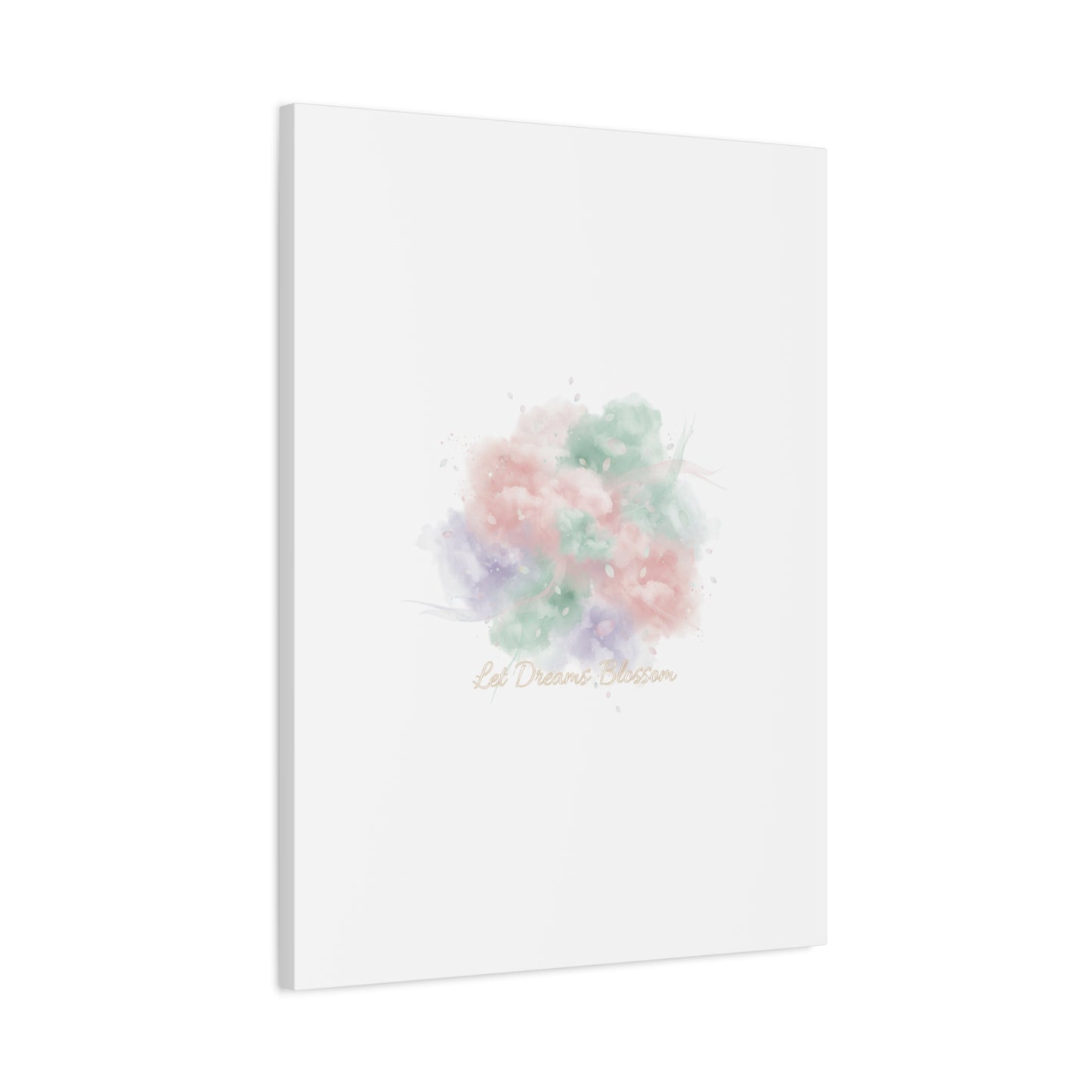 Dreamy Pastel Blossom Canvas | Matte Stretched Wall Art, pastel winter design