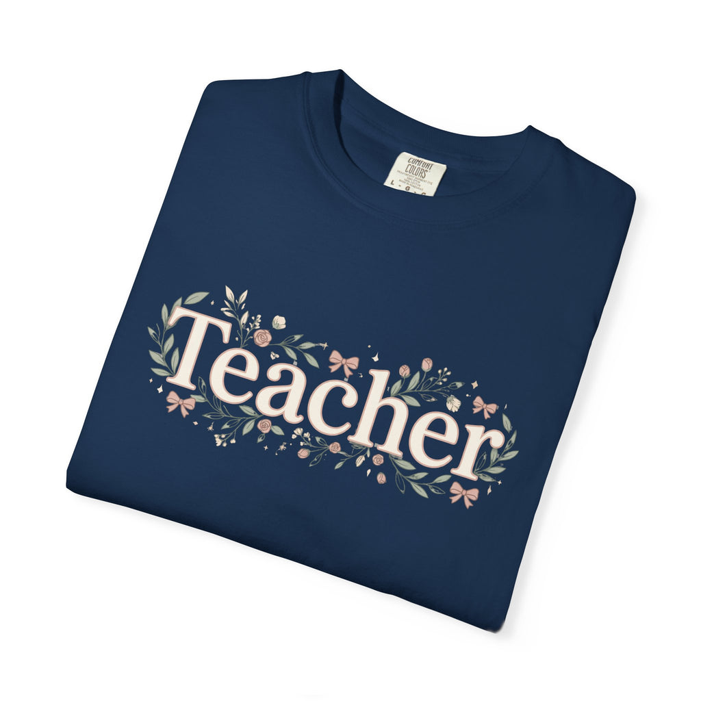 Teacher Floral T‑Shirt