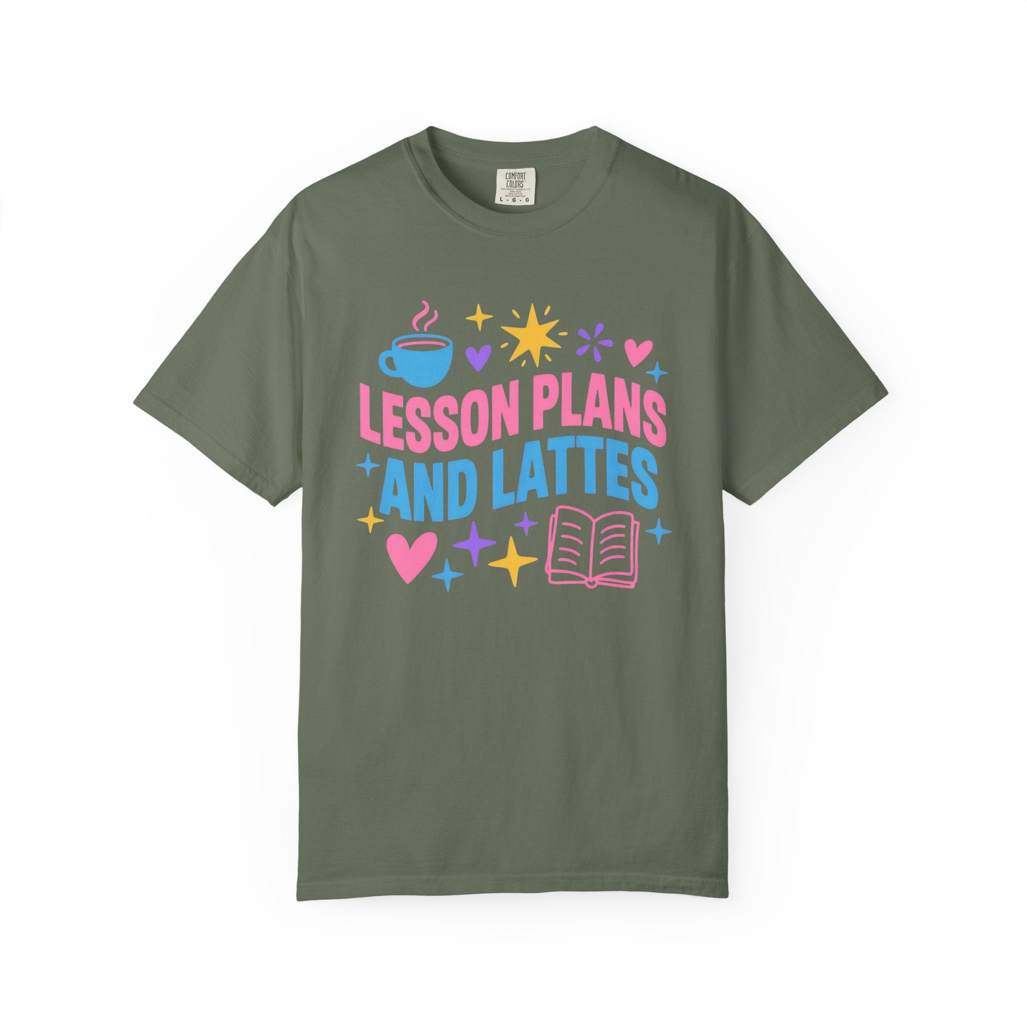 Lesson Plans and Lattes Teacher T-Shirt