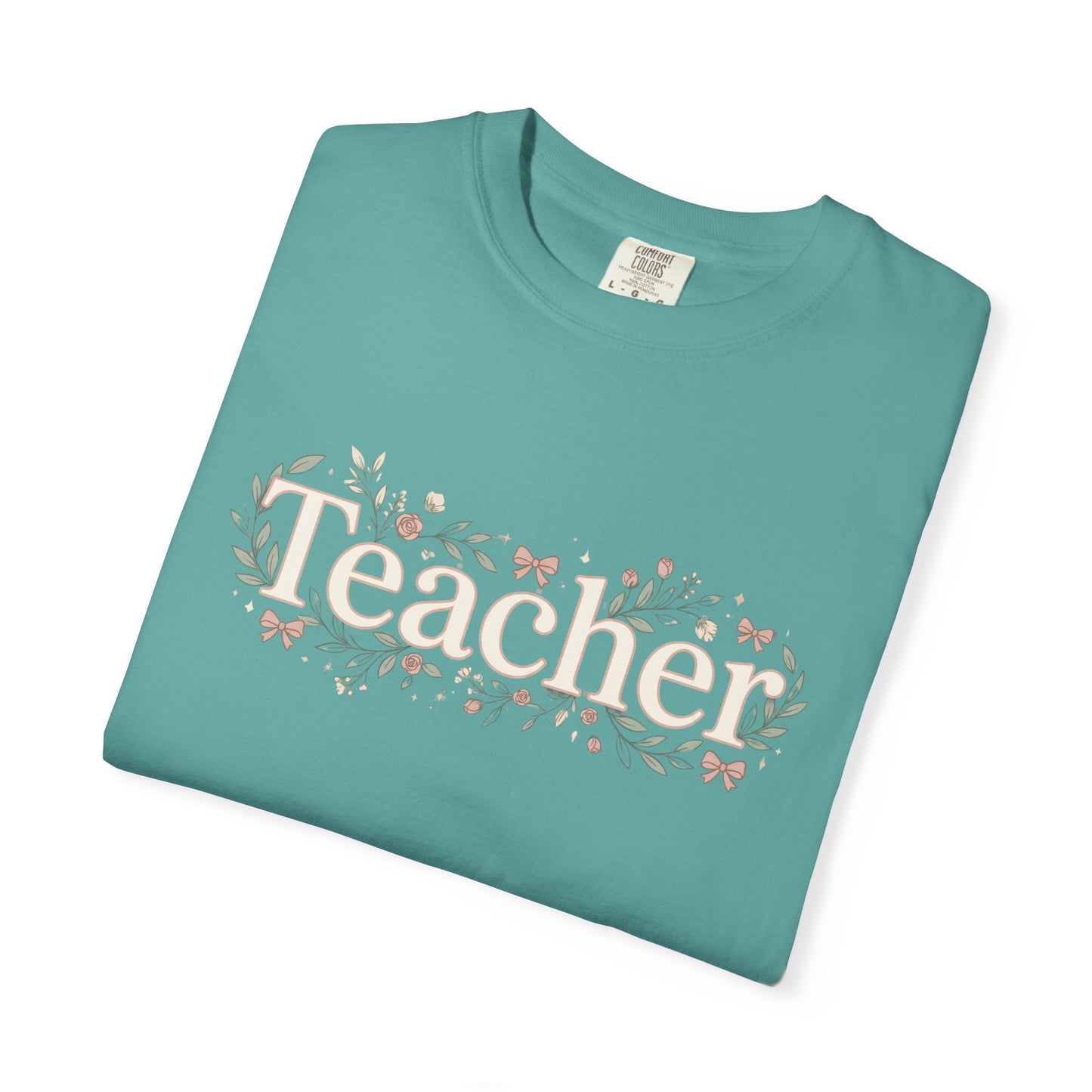 Teacher Floral T‑Shirt