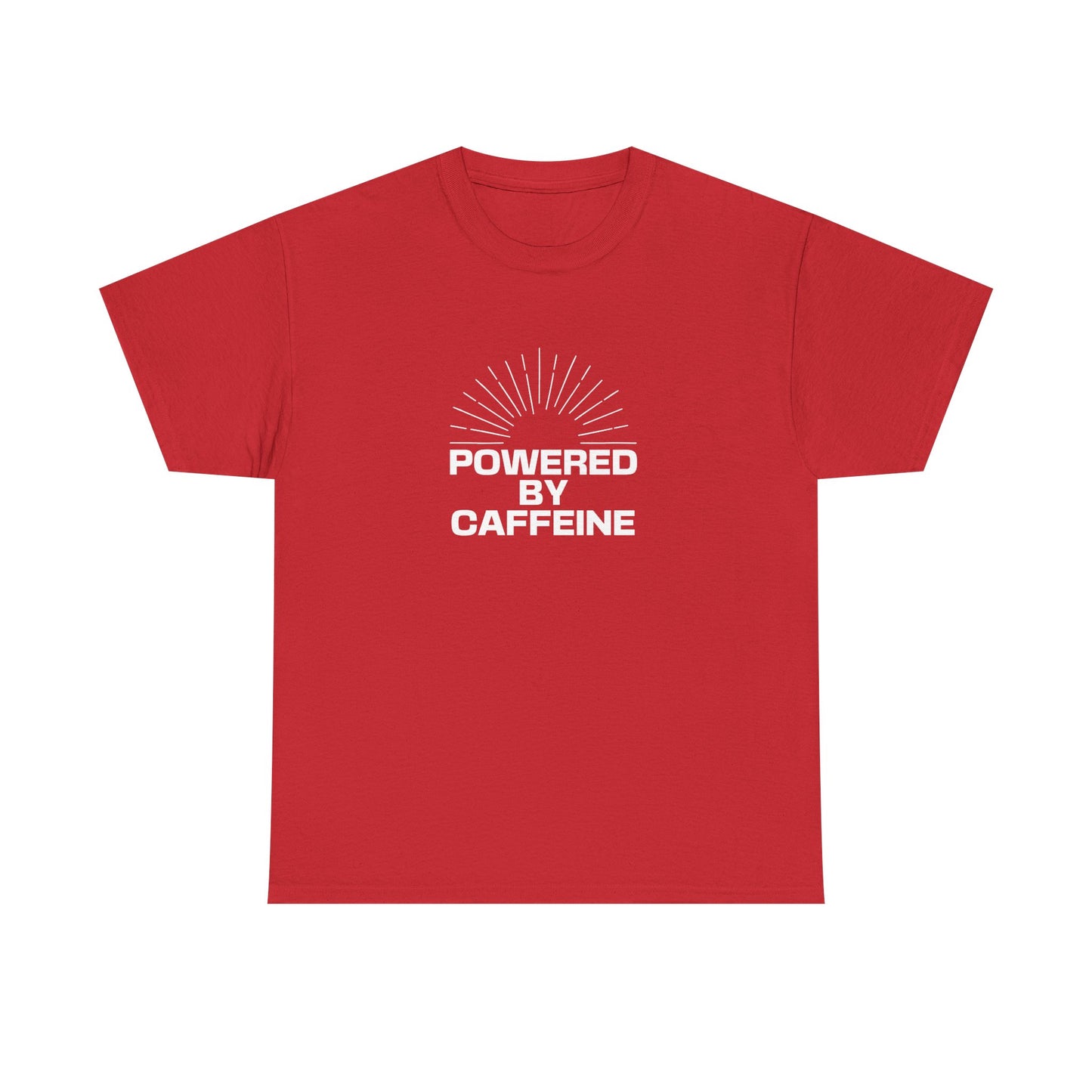 Powered by Caffeine T-Shirt — Funny Coffee Lover Tee