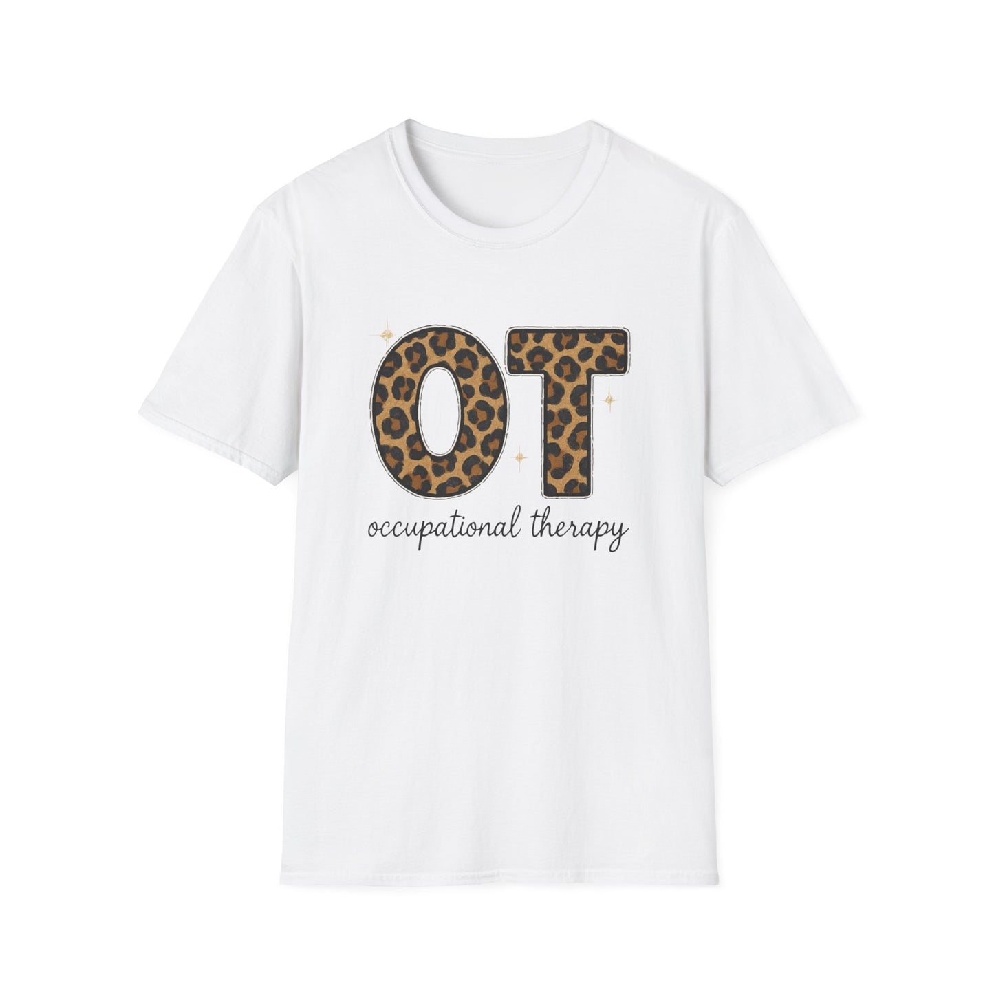 OT Leopard Print Occupational Therapy T-Shirt