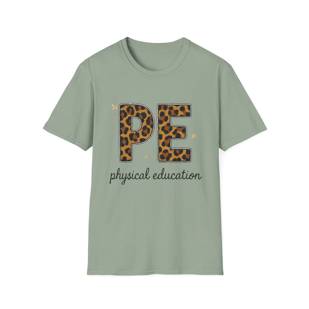 PE Leopard Print Physical Education T-Shirt — Cute PE Teacher Tee
