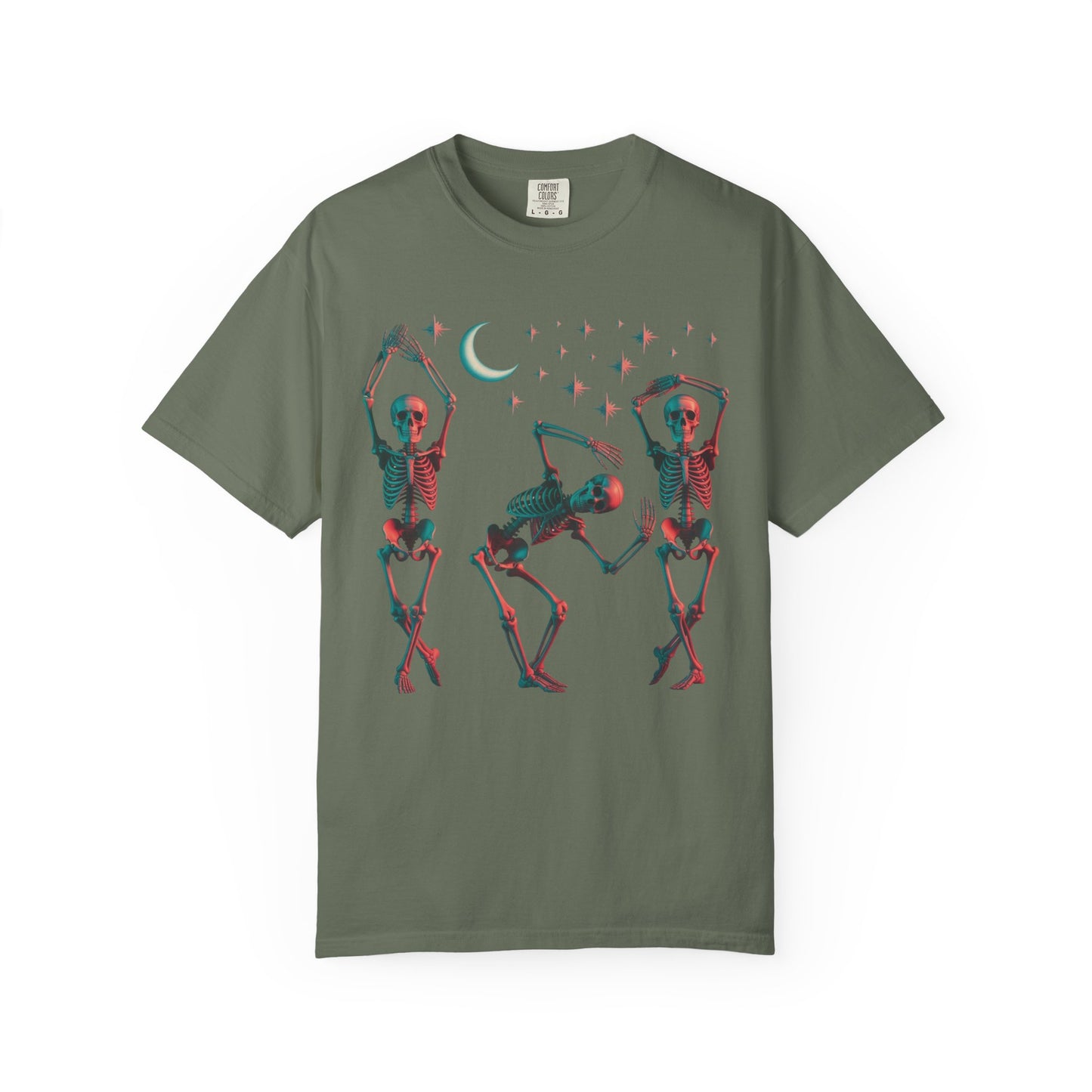 Halloween Dancing Skeletons Comfort Colors T-shirt
