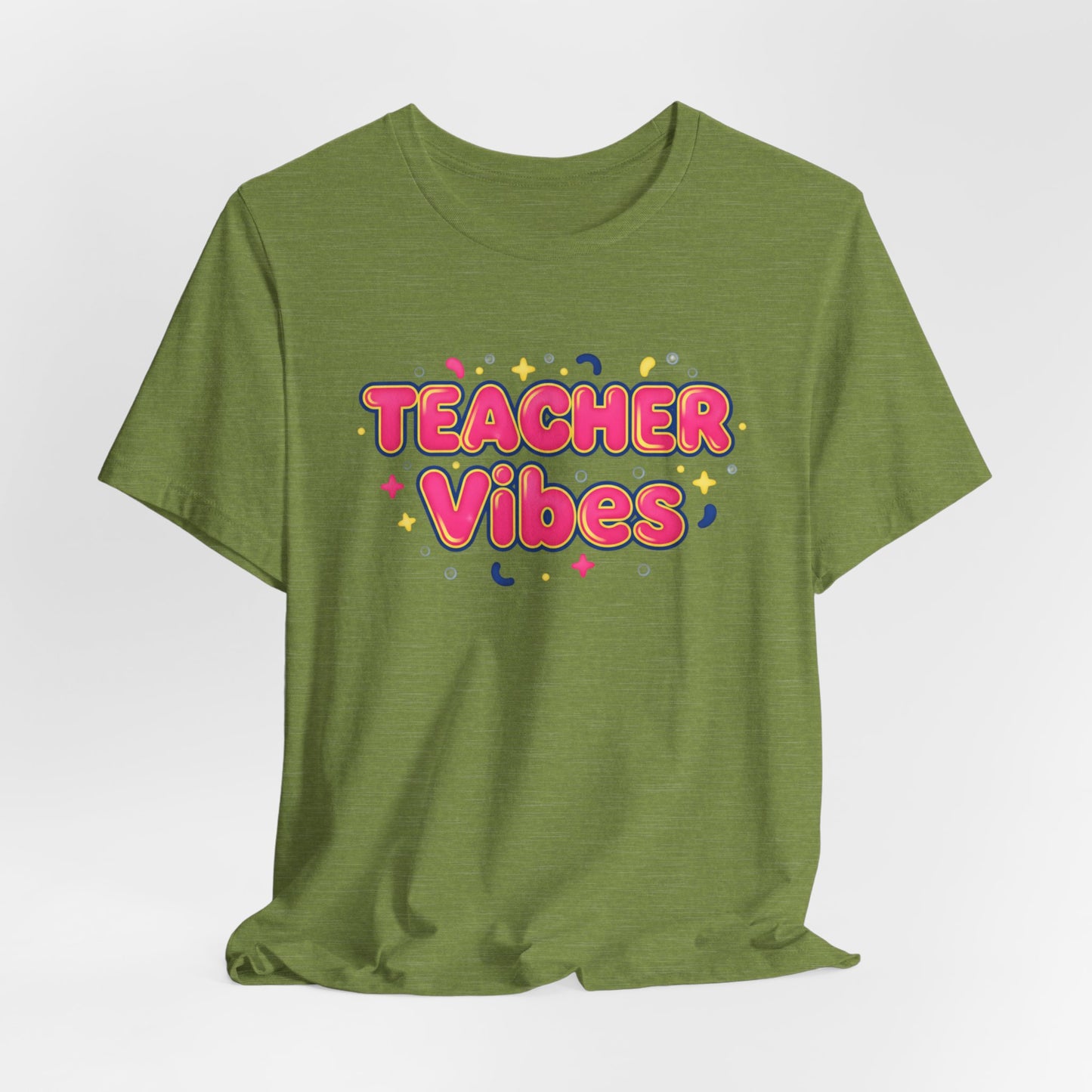 Teacher Vibes Tee | Dopamine Decor, Neon Gradient Squishy Text
