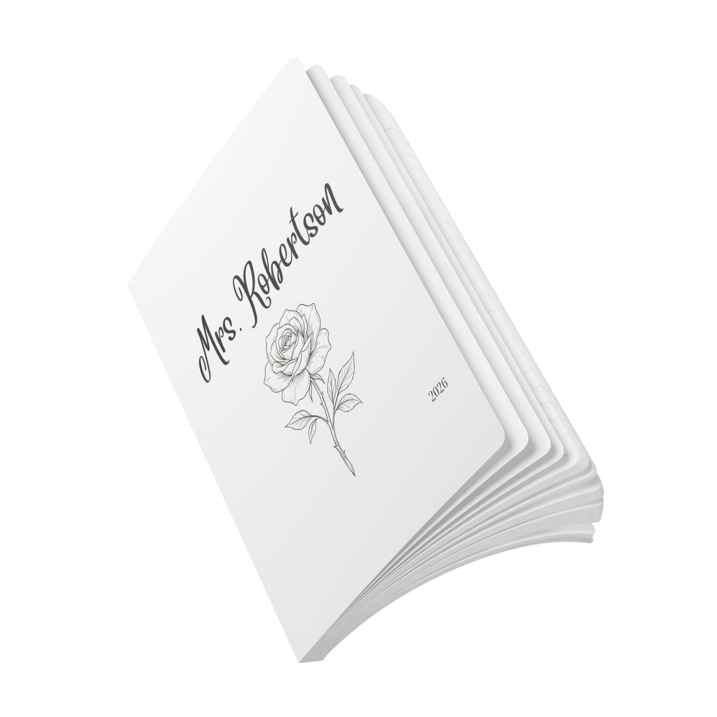 Personalized Name Floral Softcover Journal