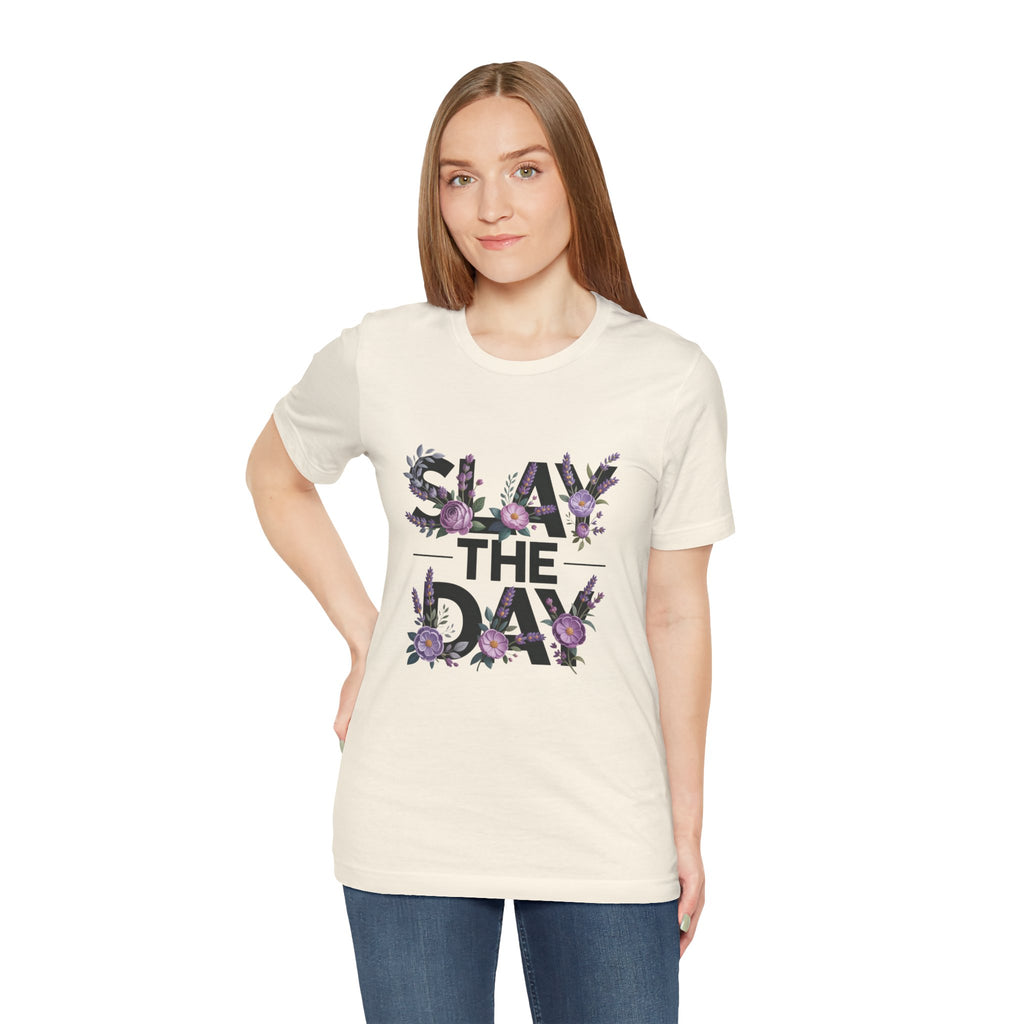 Floral Slay The Day Tee