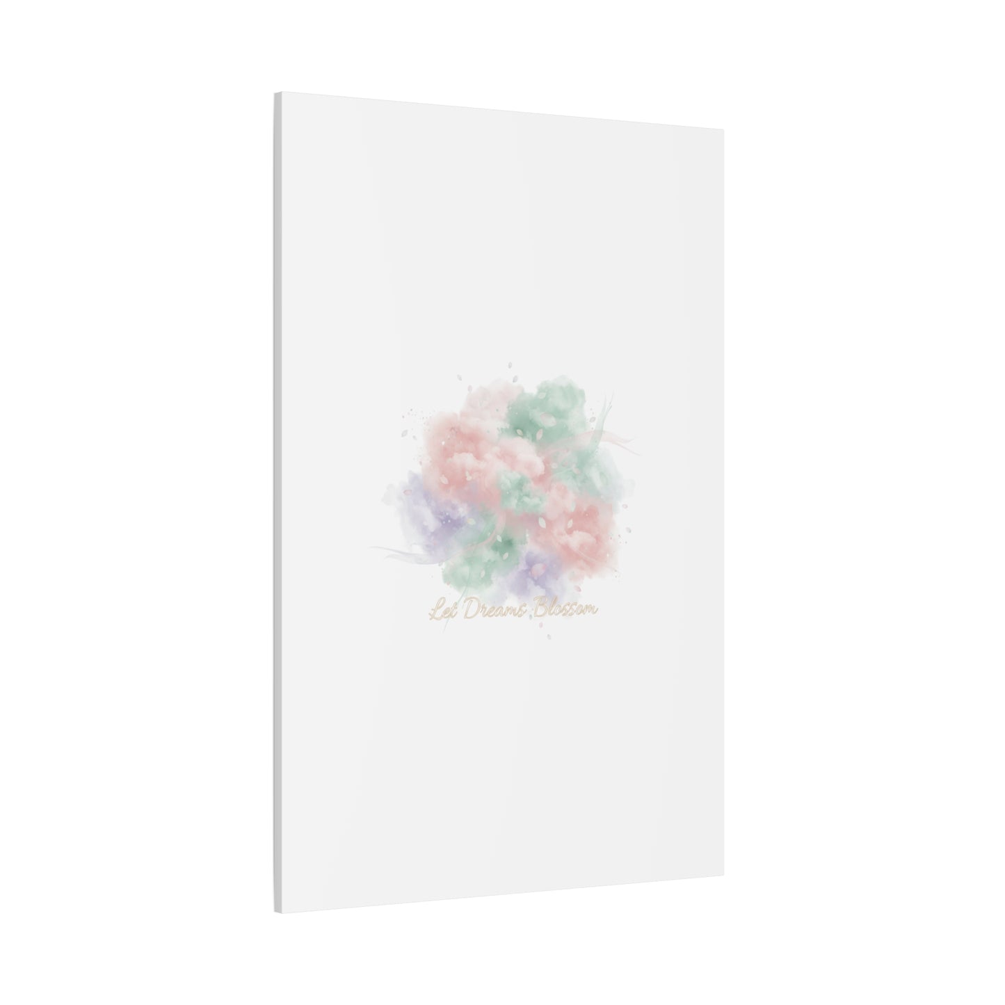 Dreamy Pastel Blossom Canvas | Matte Stretched Wall Art, pastel winter design