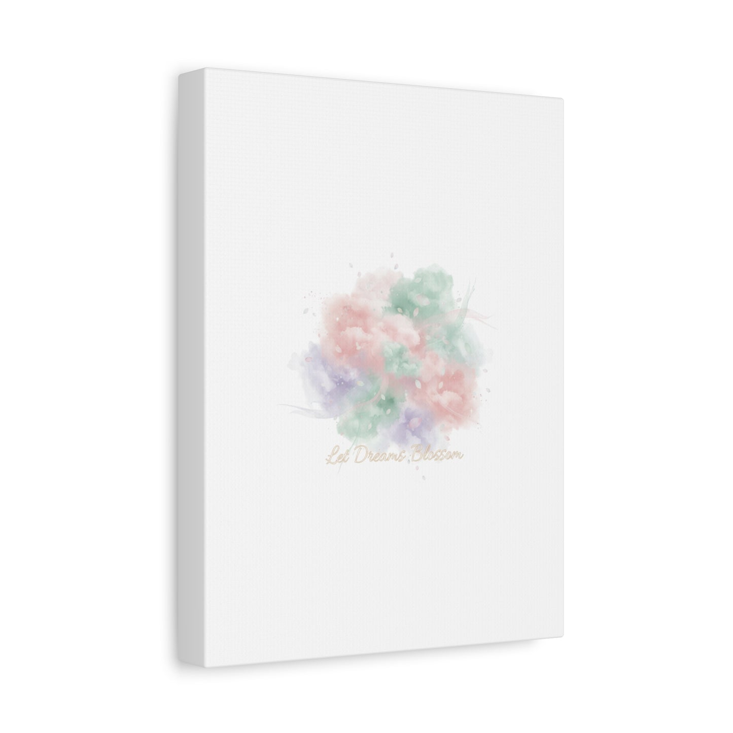Dreamy Pastel Blossom Canvas | Matte Stretched Wall Art, pastel winter design