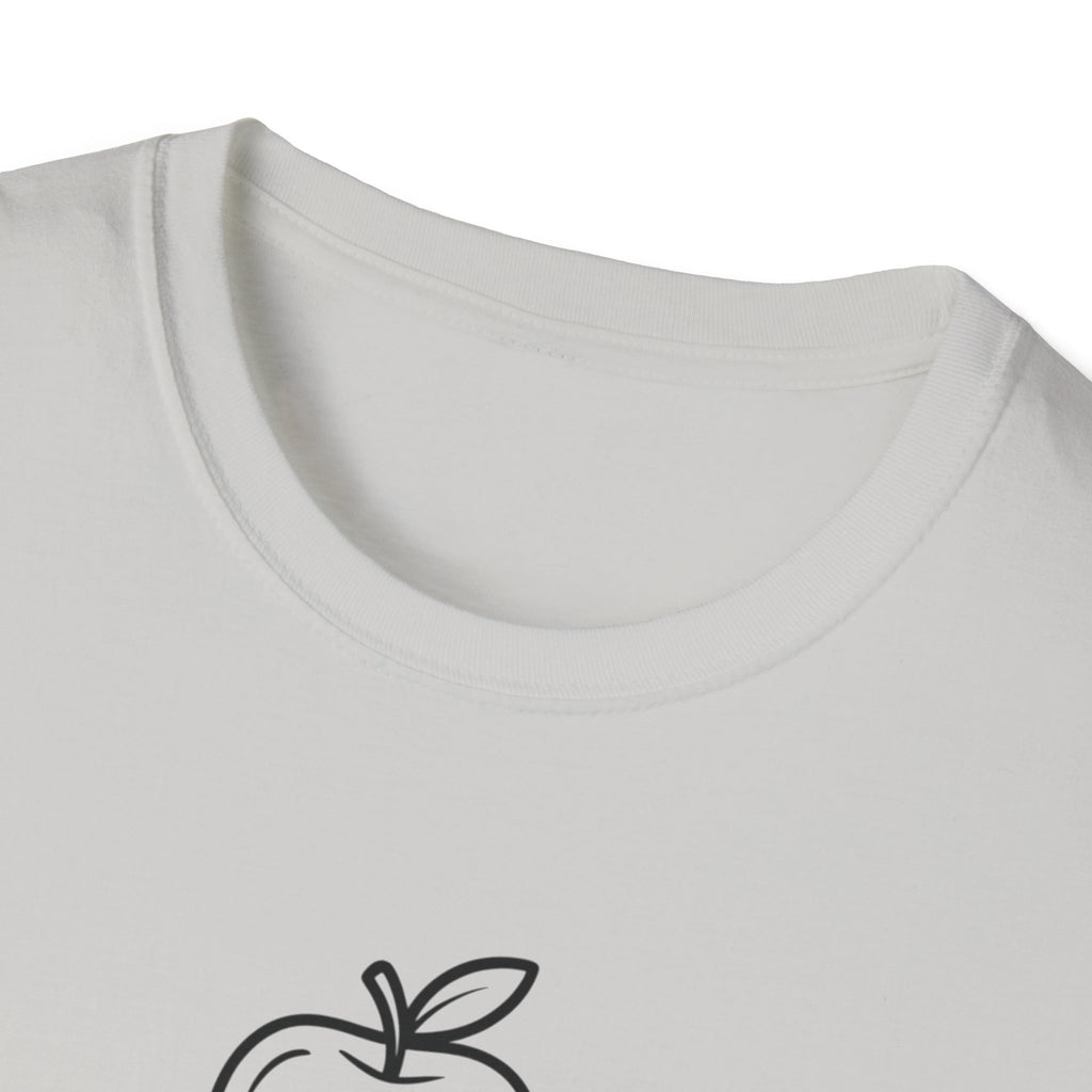 Teacher Apple Stack T‑Shirt — Minimalist Books & Apple Tee for Educators