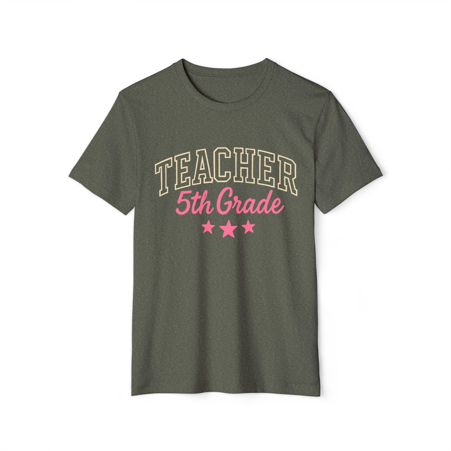 Teacher 5th Grade T-Shirt – Retro School Staff Gift