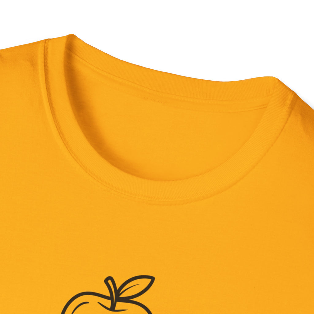 Teacher Apple Stack T‑Shirt — Minimalist Books & Apple Tee for Educators