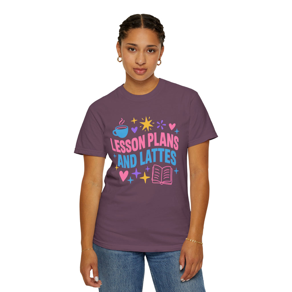 Lesson Plans and Lattes Teacher T-Shirt