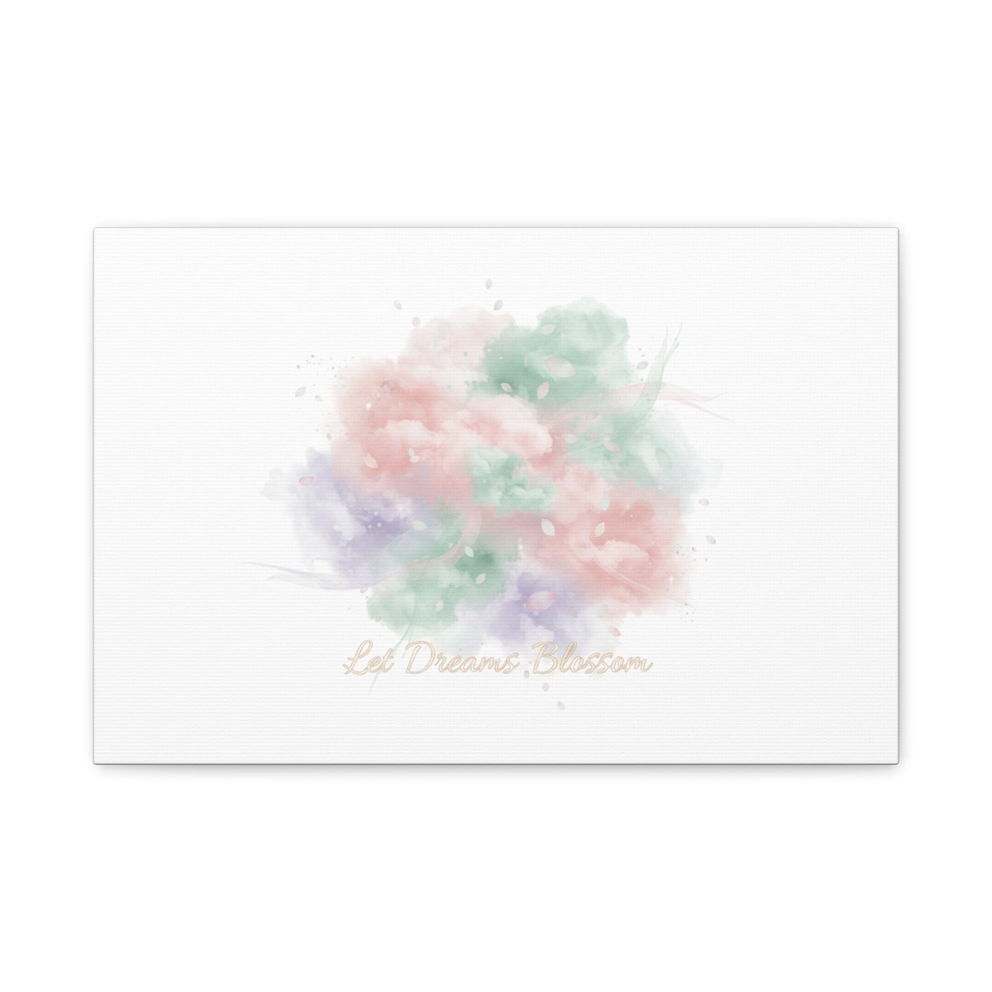 Dreamy Pastel Blossom Canvas | Matte Stretched Wall Art, pastel winter design