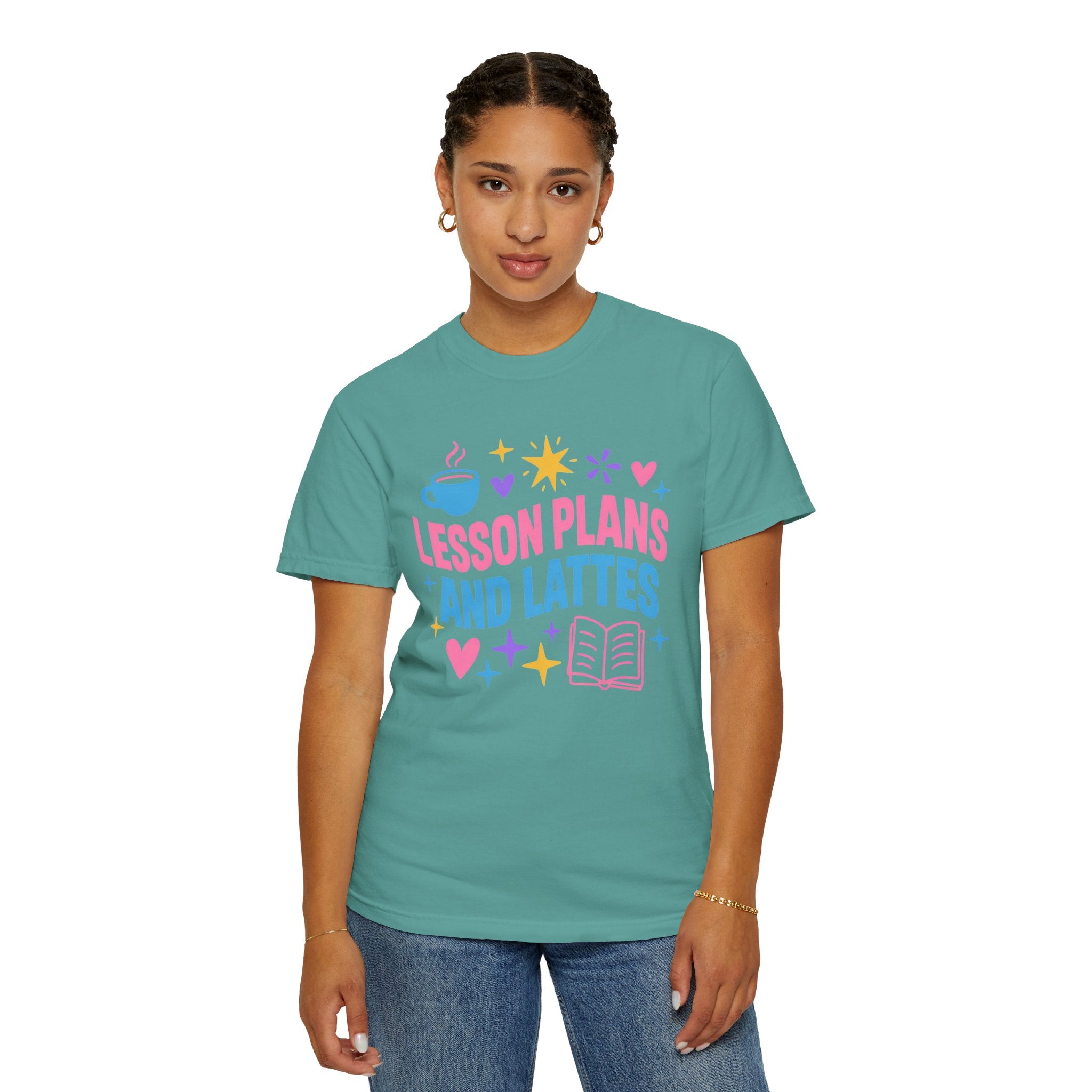 Lesson Plans and Lattes Teacher T-Shirt