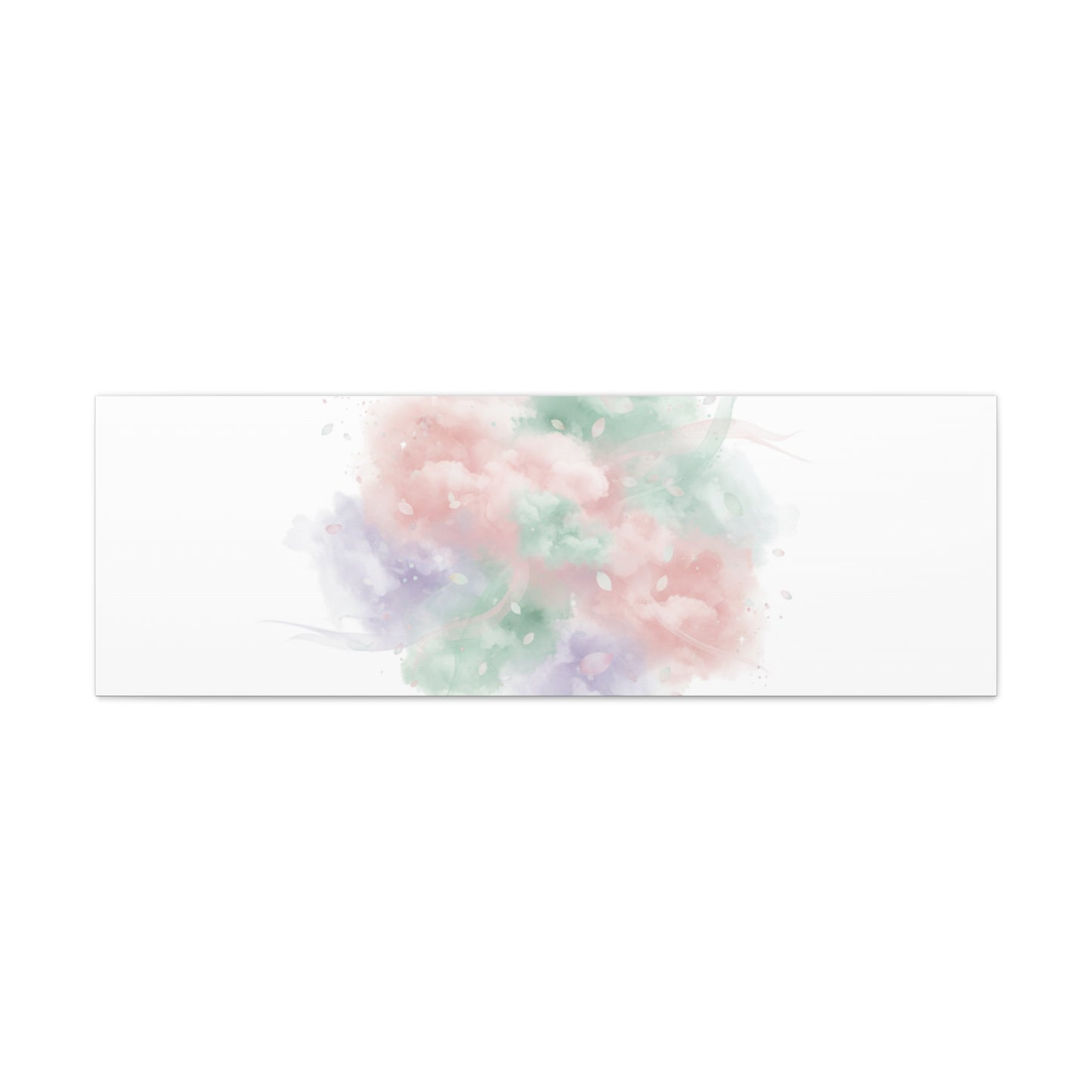 Dreamy Pastel Blossom Canvas | Matte Stretched Wall Art, pastel winter design