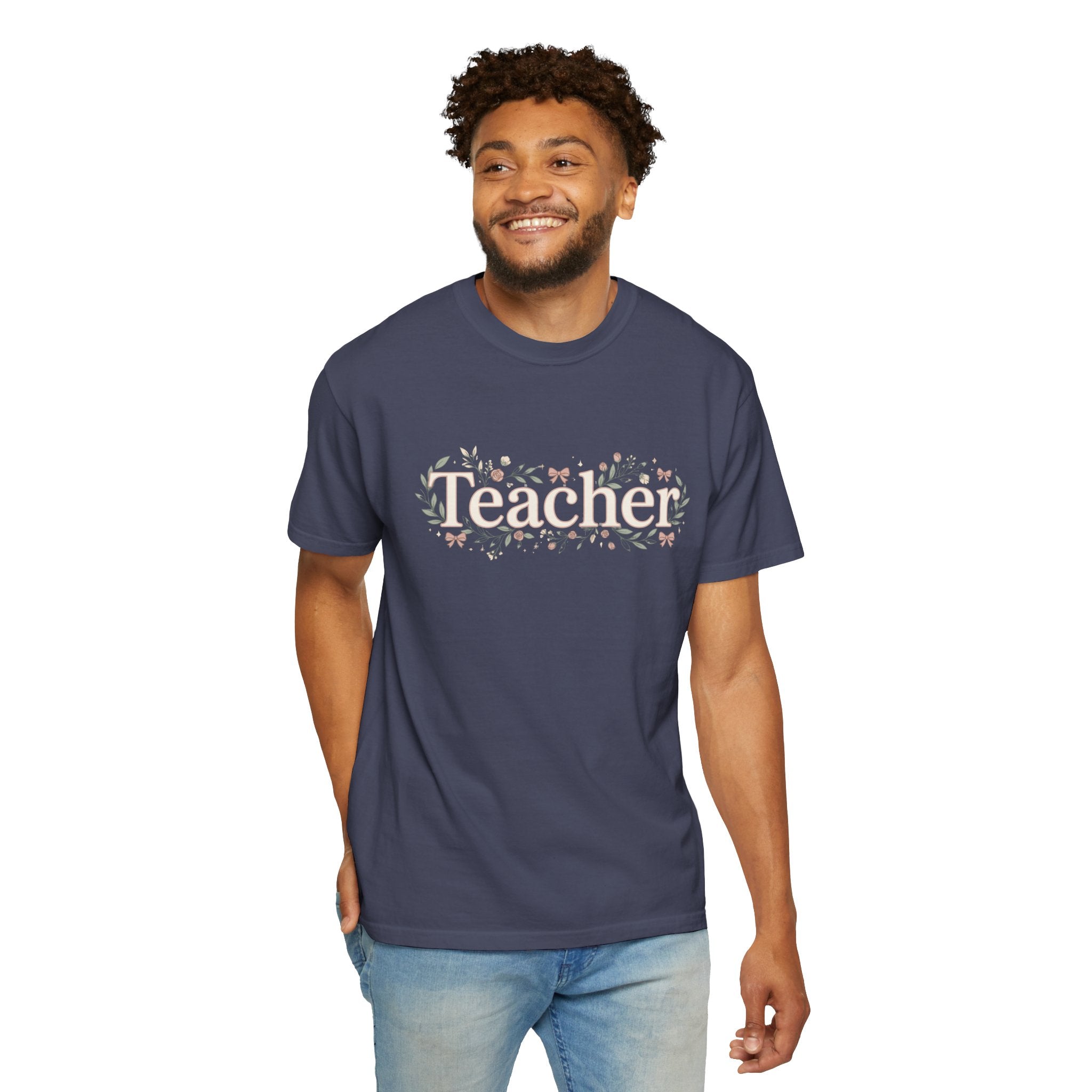 Teacher Floral T‑Shirt
