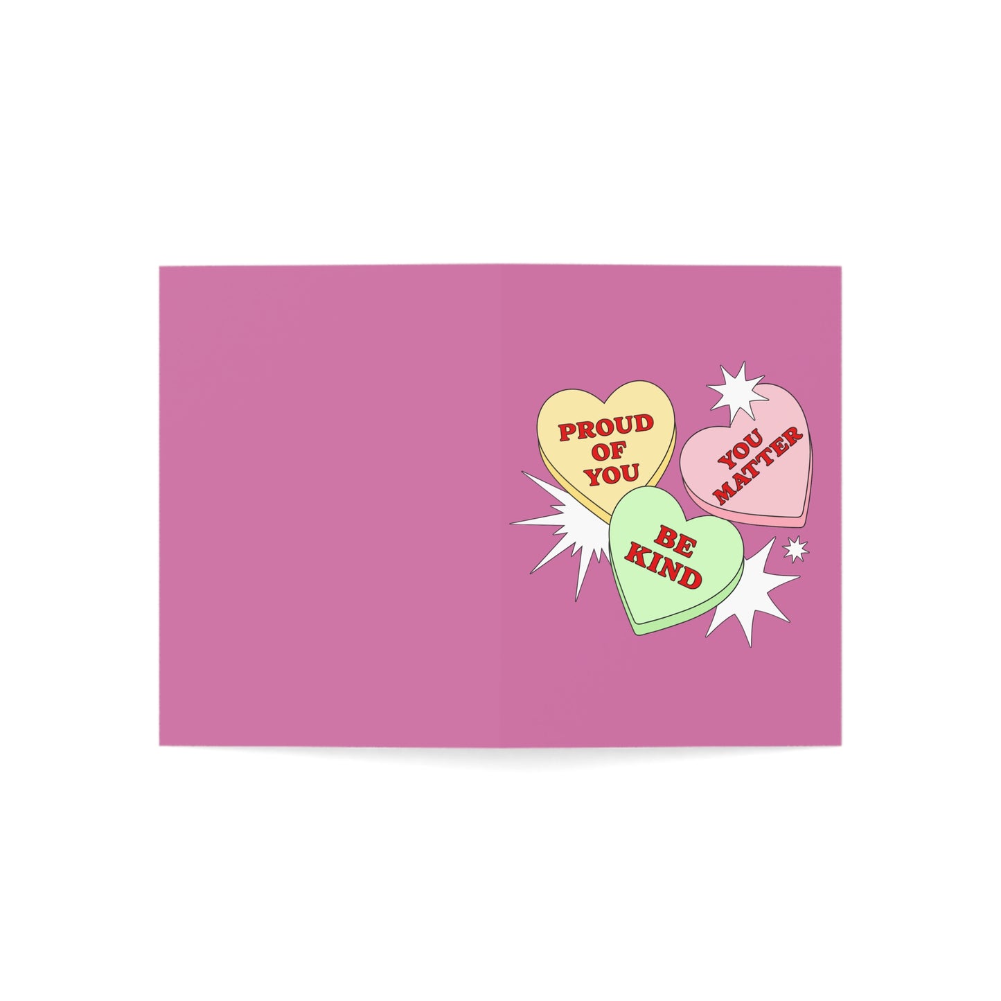 Encouragement Greeting Card — 'Proud of You / You Matter / Be Kind'  (Single or Bulk Packs)