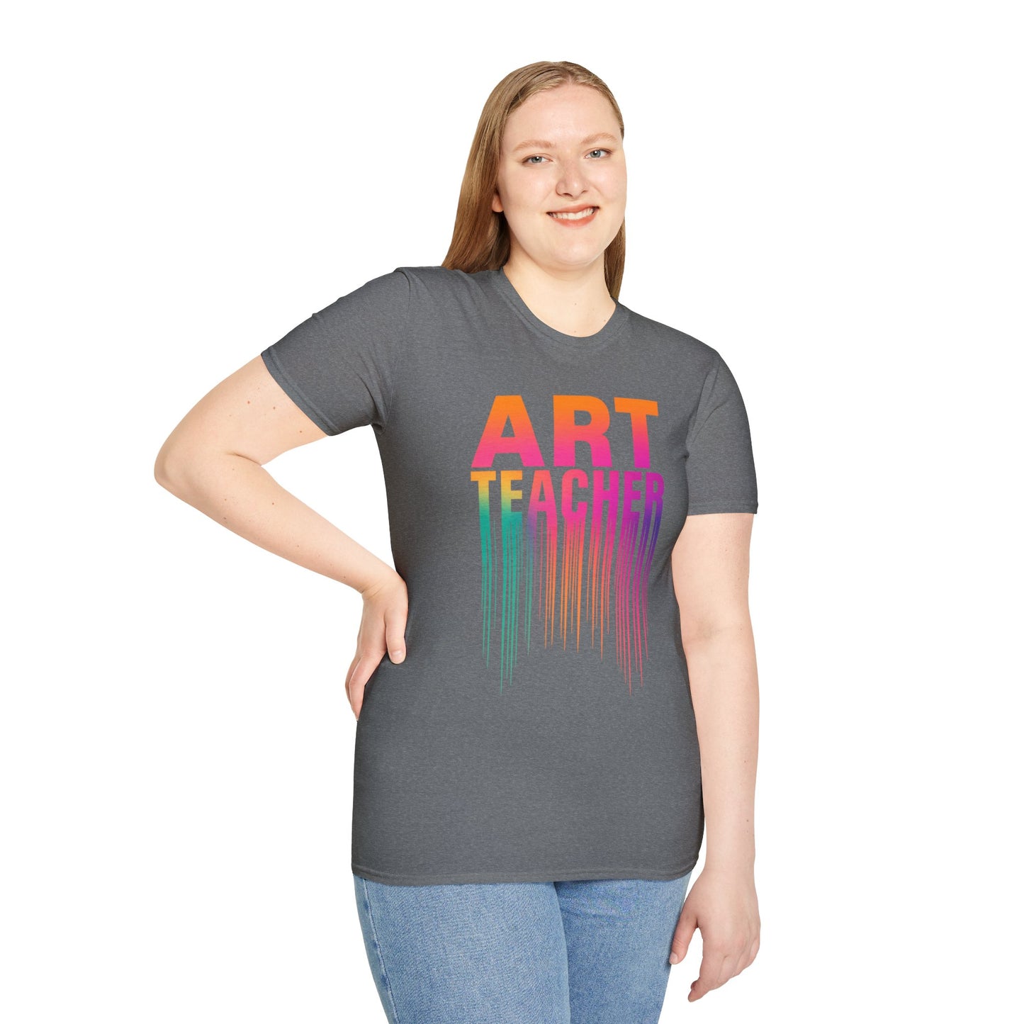 Art Teacher Dripping Paint Tee