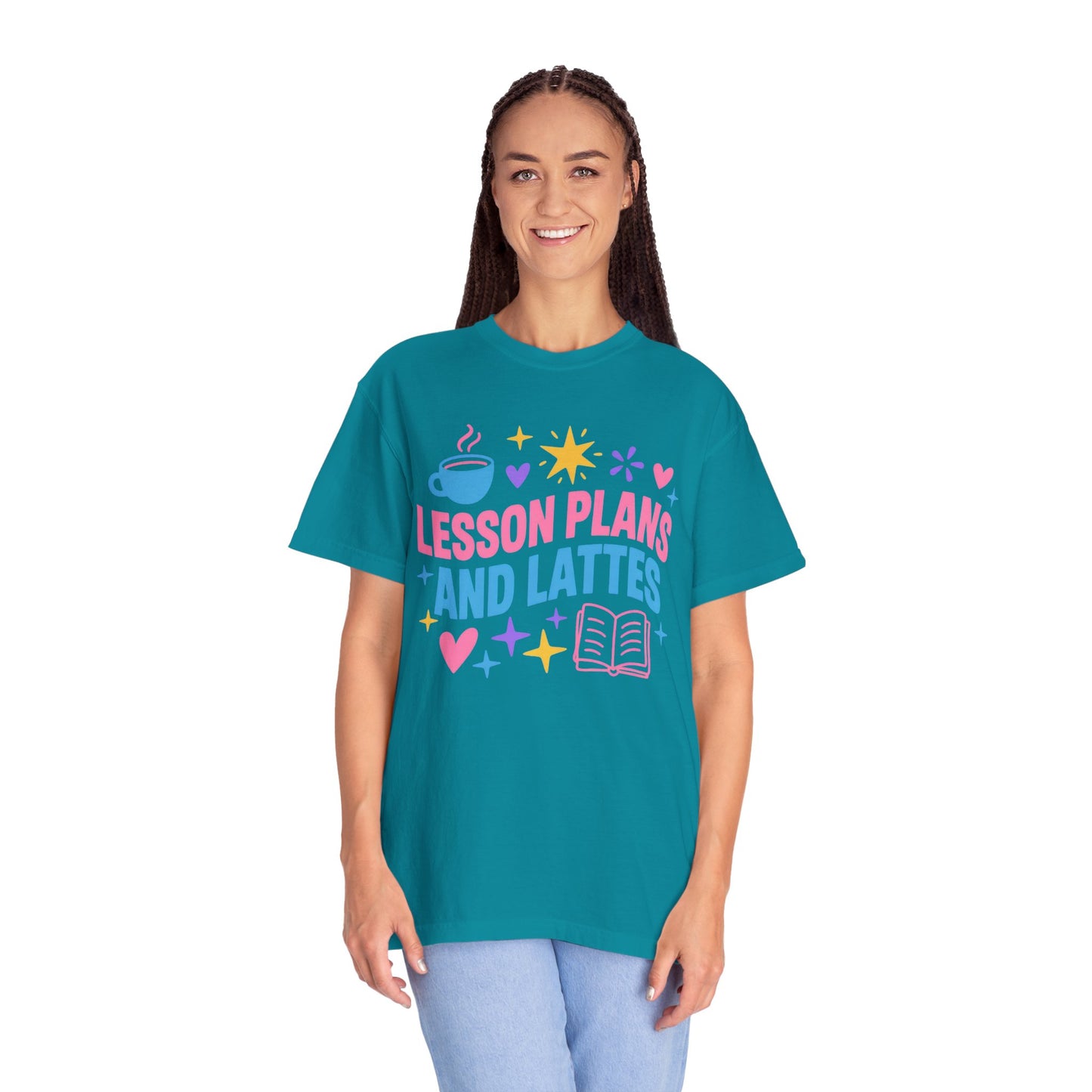 Lesson Plans and Lattes Teacher T-Shirt