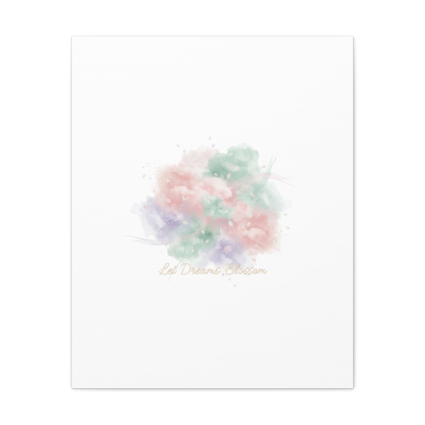 Dreamy Pastel Blossom Canvas | Matte Stretched Wall Art, pastel winter design