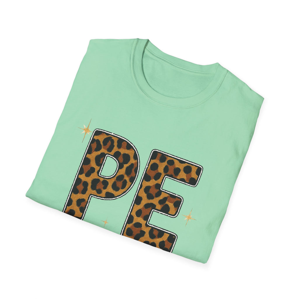 PE Leopard Print Physical Education T-Shirt — Cute PE Teacher Tee