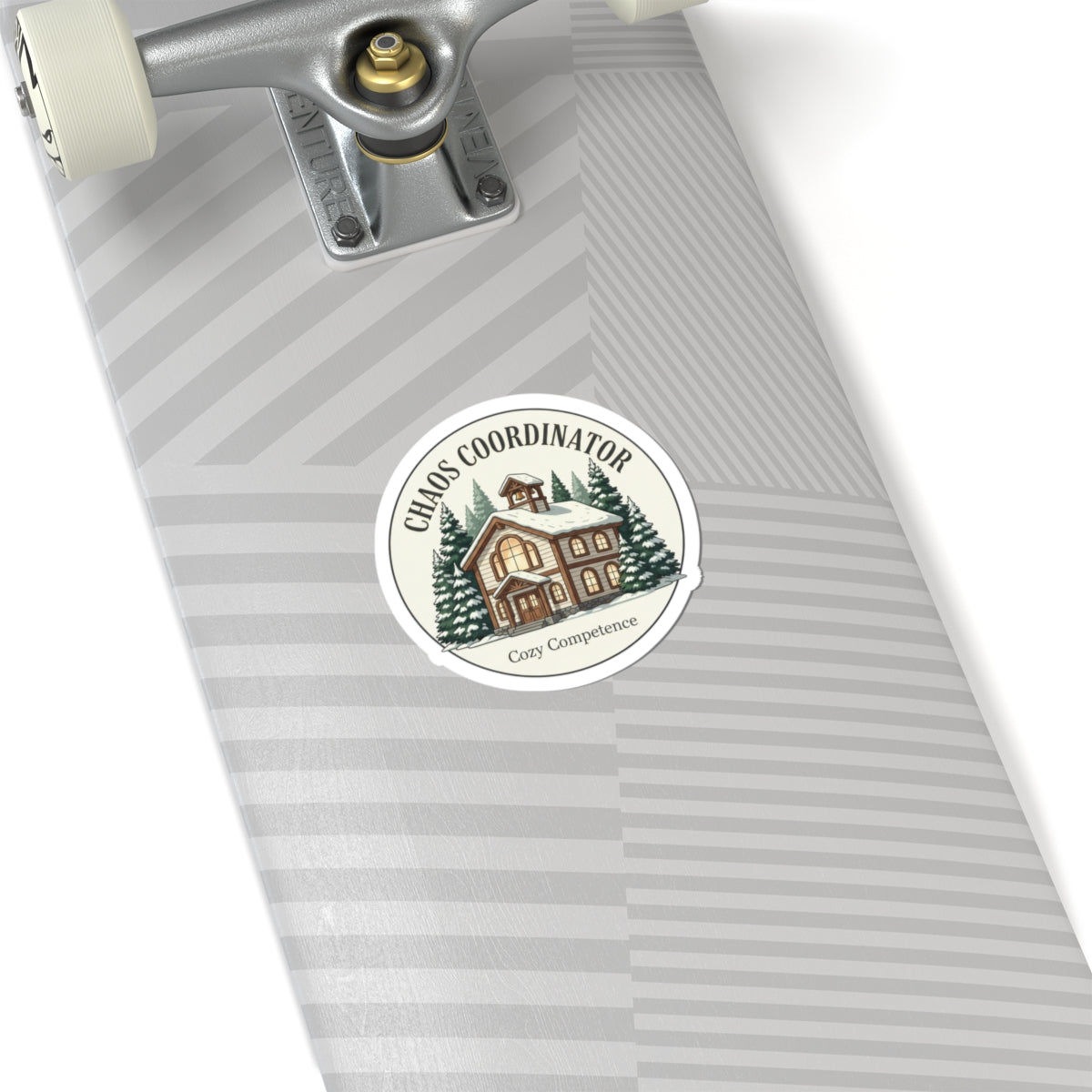 Chaos Coordinator Chalet Sticker | Alpine Lodge Aesthetic, Quiet Luxury Crest