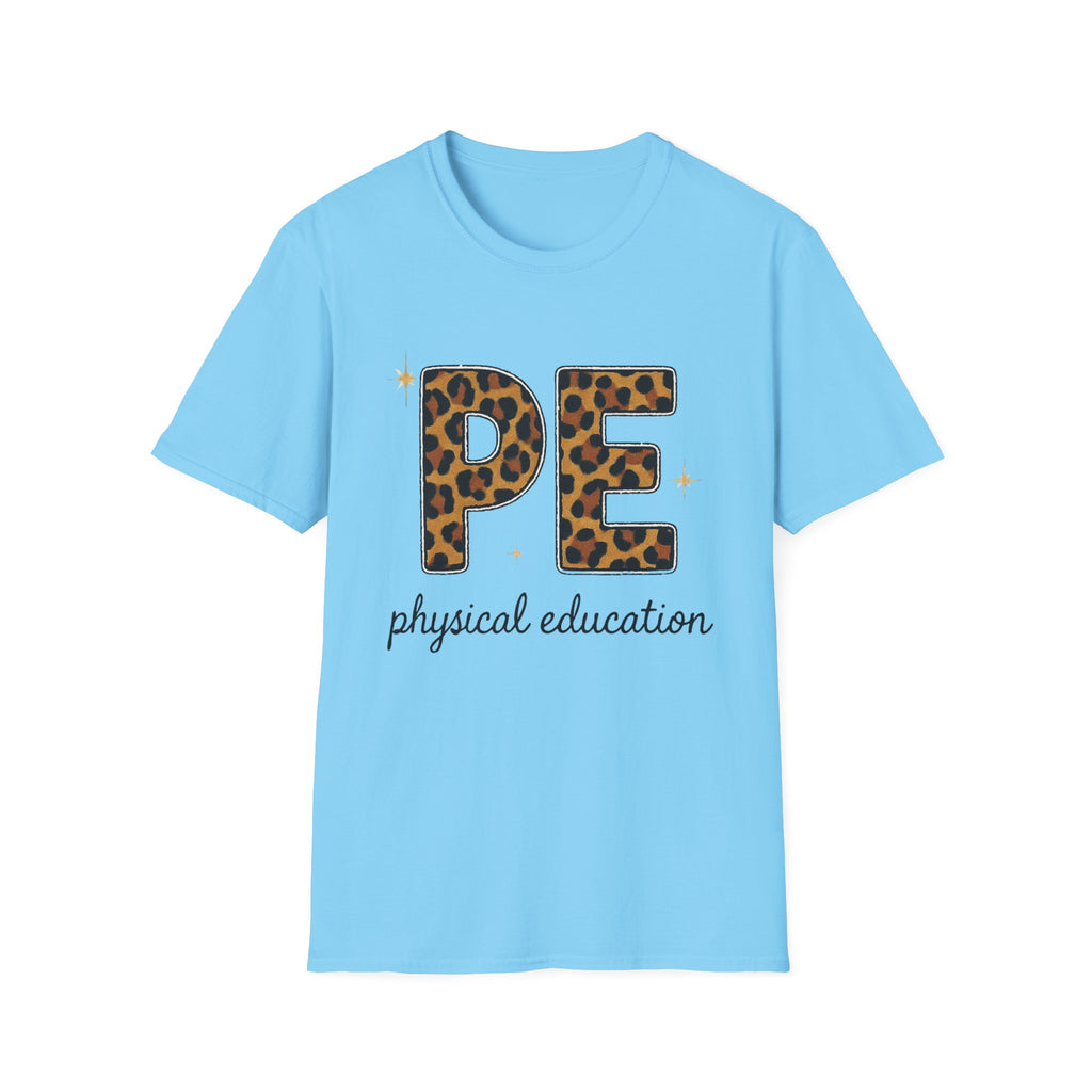 PE Leopard Print Physical Education T-Shirt — Cute PE Teacher Tee