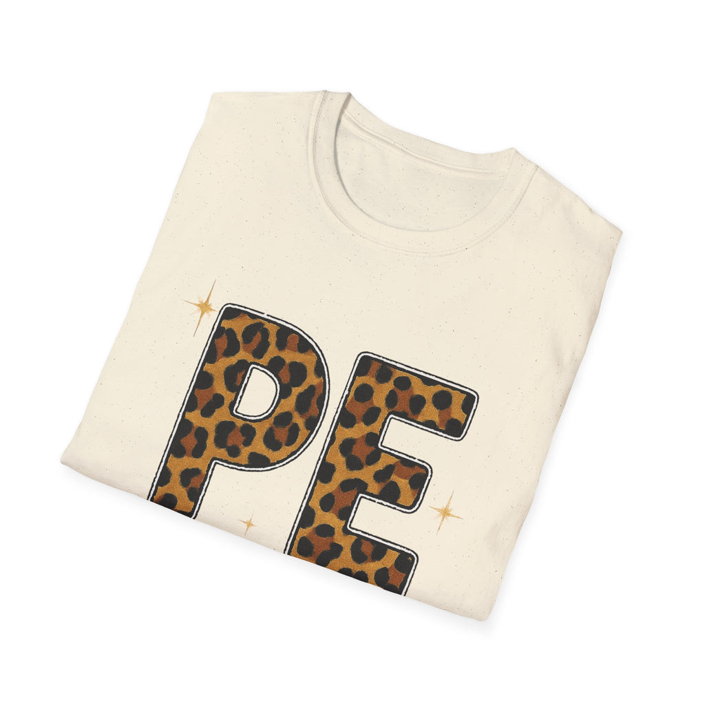 PE Leopard Print Physical Education T-Shirt — Cute PE Teacher Tee