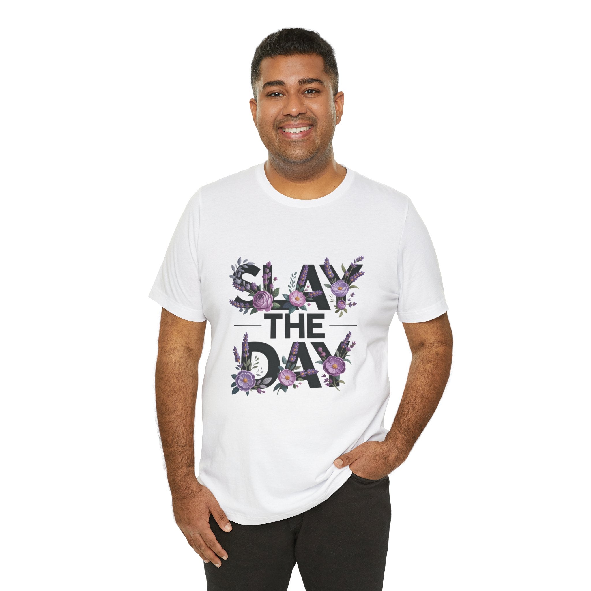 Floral Slay The Day Tee