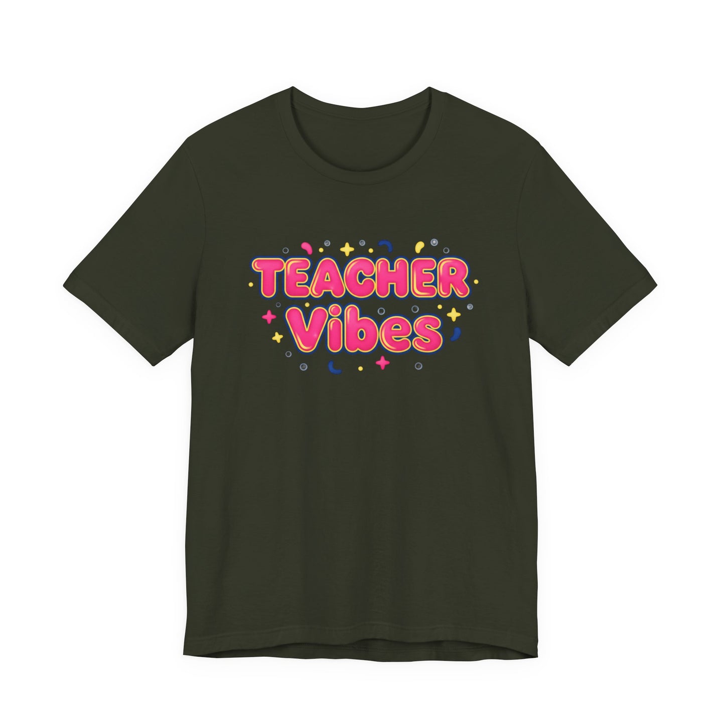 Teacher Vibes Tee | Dopamine Decor, Neon Gradient Squishy Text