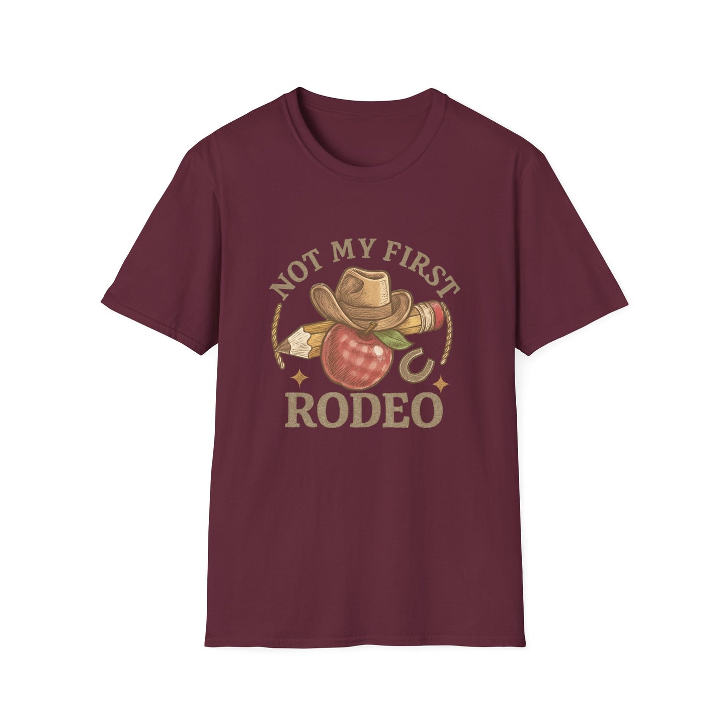Not My First Rodeo T-Shirt — Vintage Cowboy Rodeo Tee