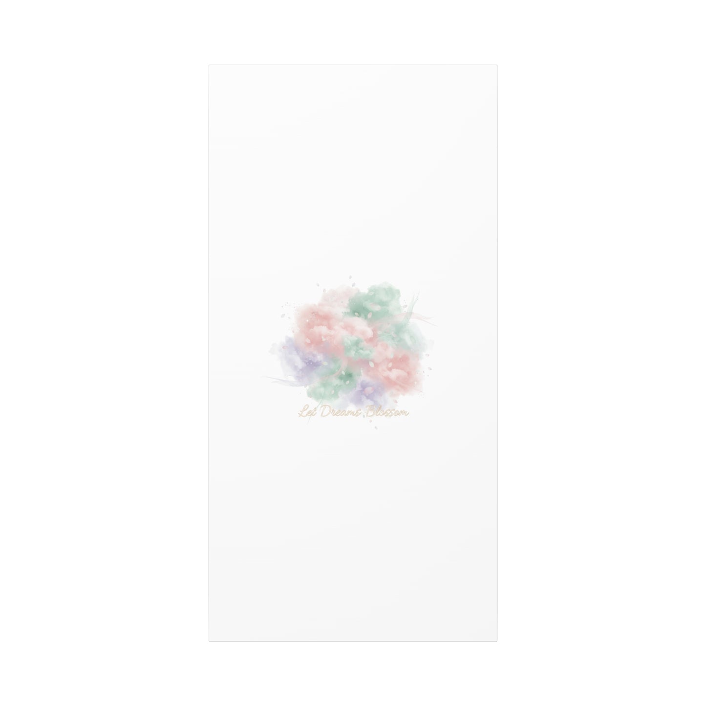 Dreamy Pastel Blossom Canvas | Matte Stretched Wall Art, pastel winter design