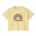 Teacher Rainbow Boxy Tee