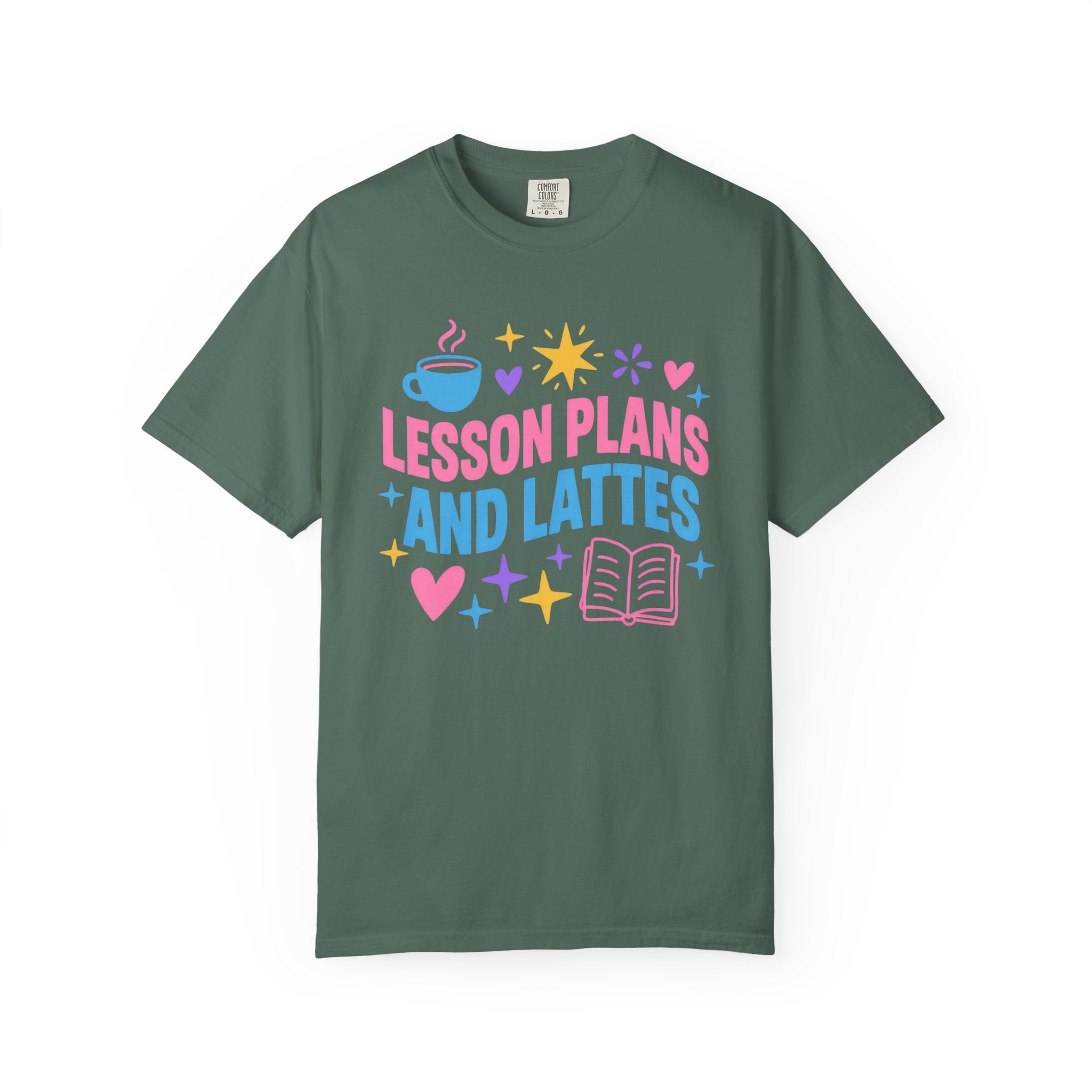 Lesson Plans and Lattes Teacher T-Shirt