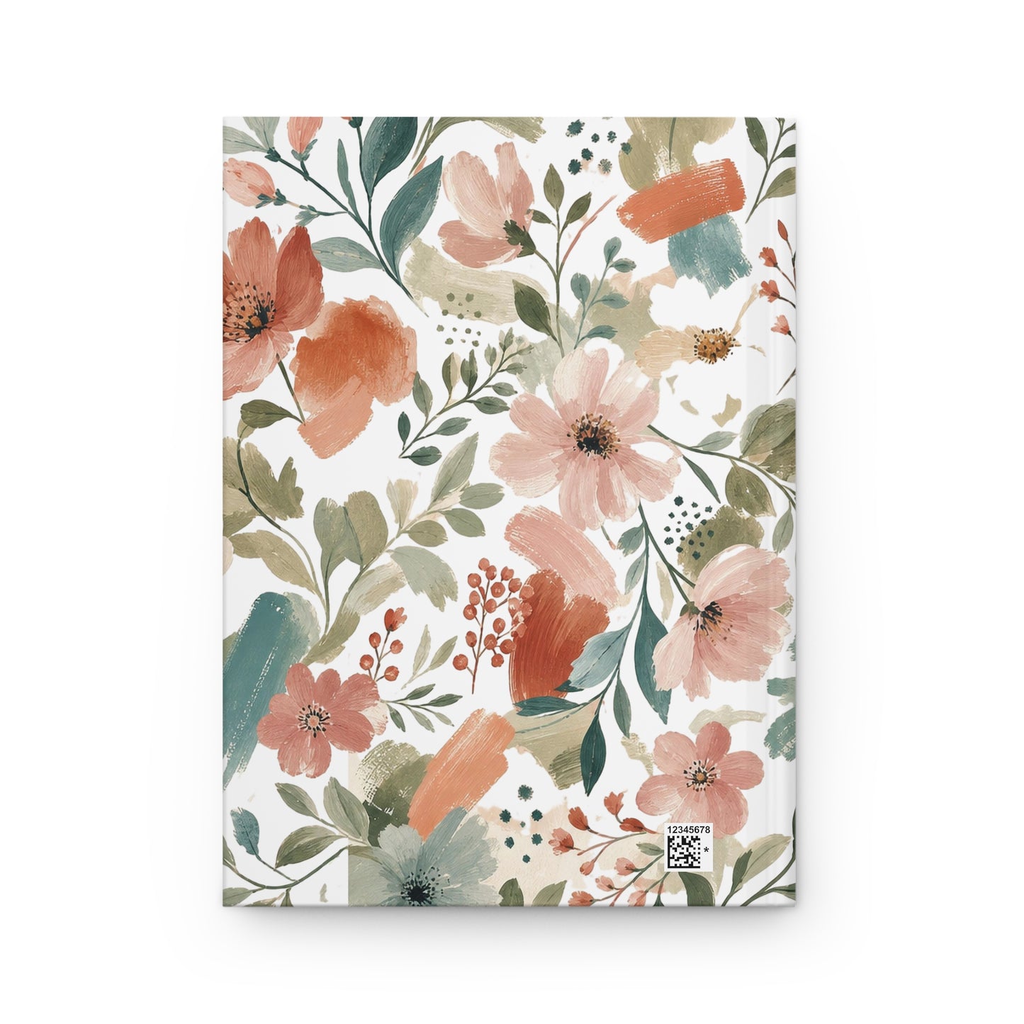Painterly Floral Hardcover Journal: 150 Lined Pages