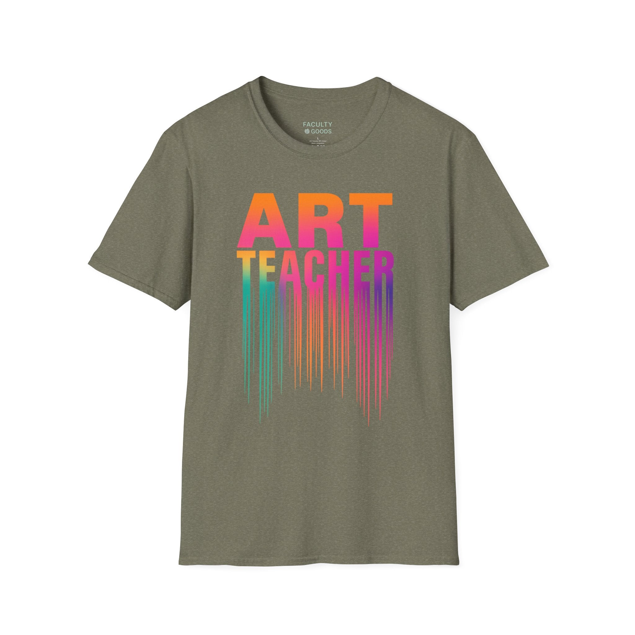 Art Teacher Dripping Paint Tee