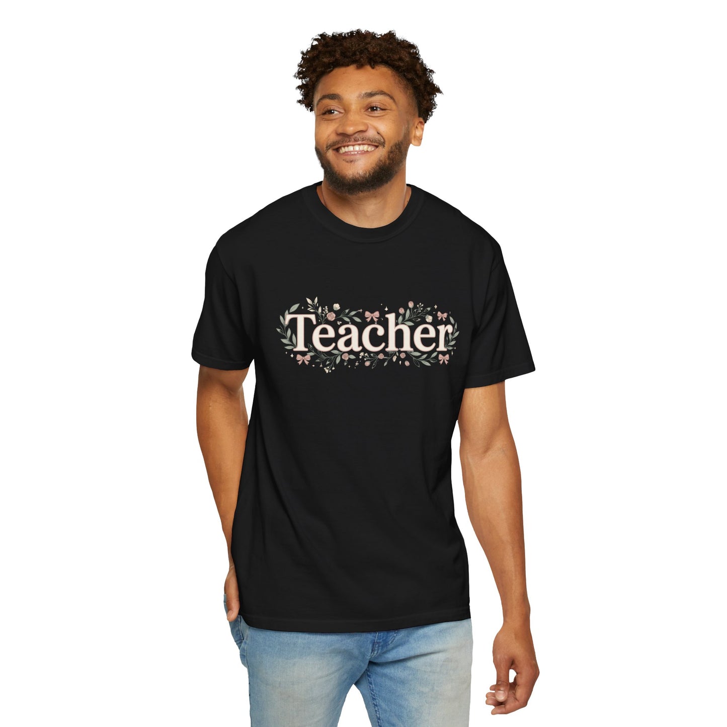 Teacher Floral T‑Shirt