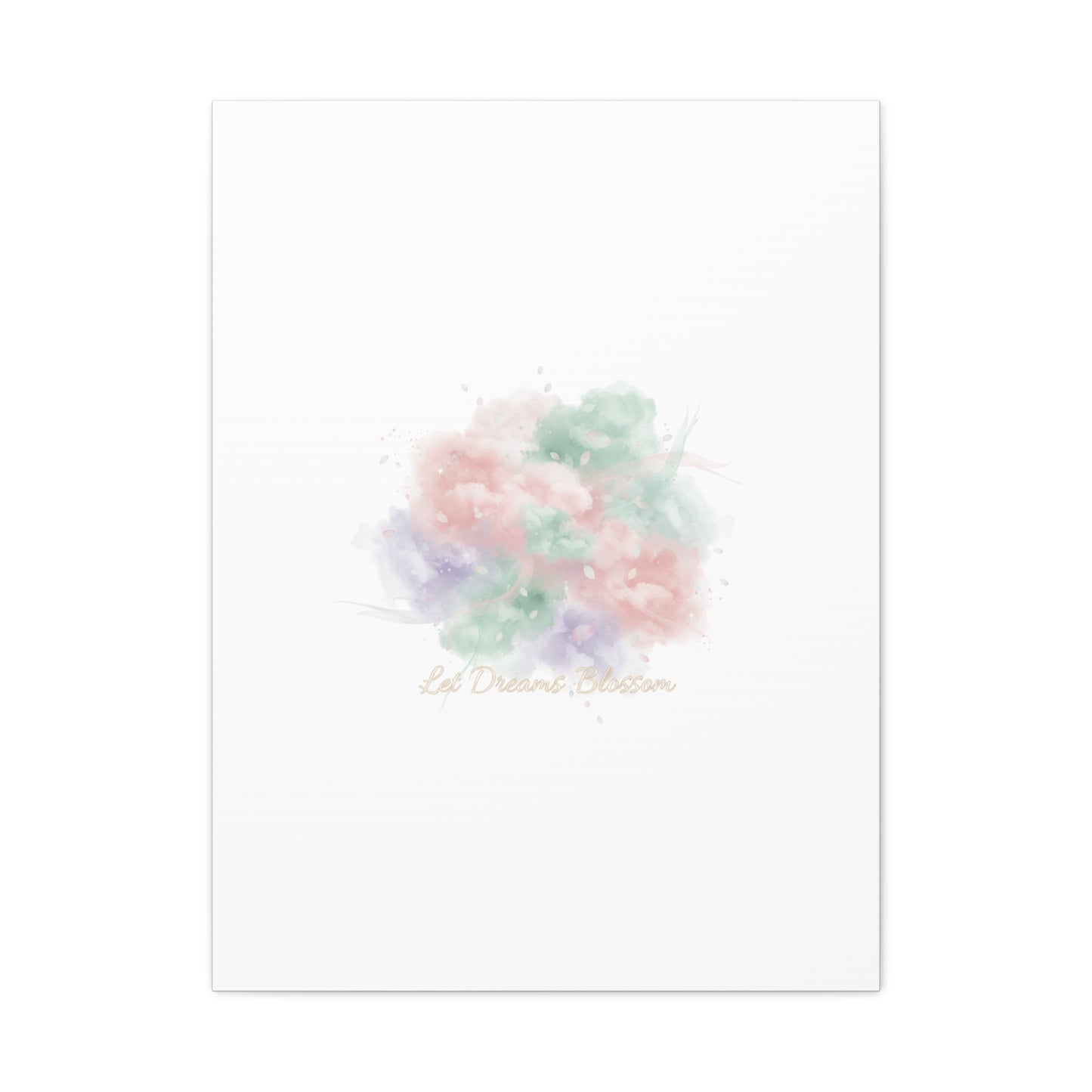 Dreamy Pastel Blossom Canvas | Matte Stretched Wall Art, pastel winter design