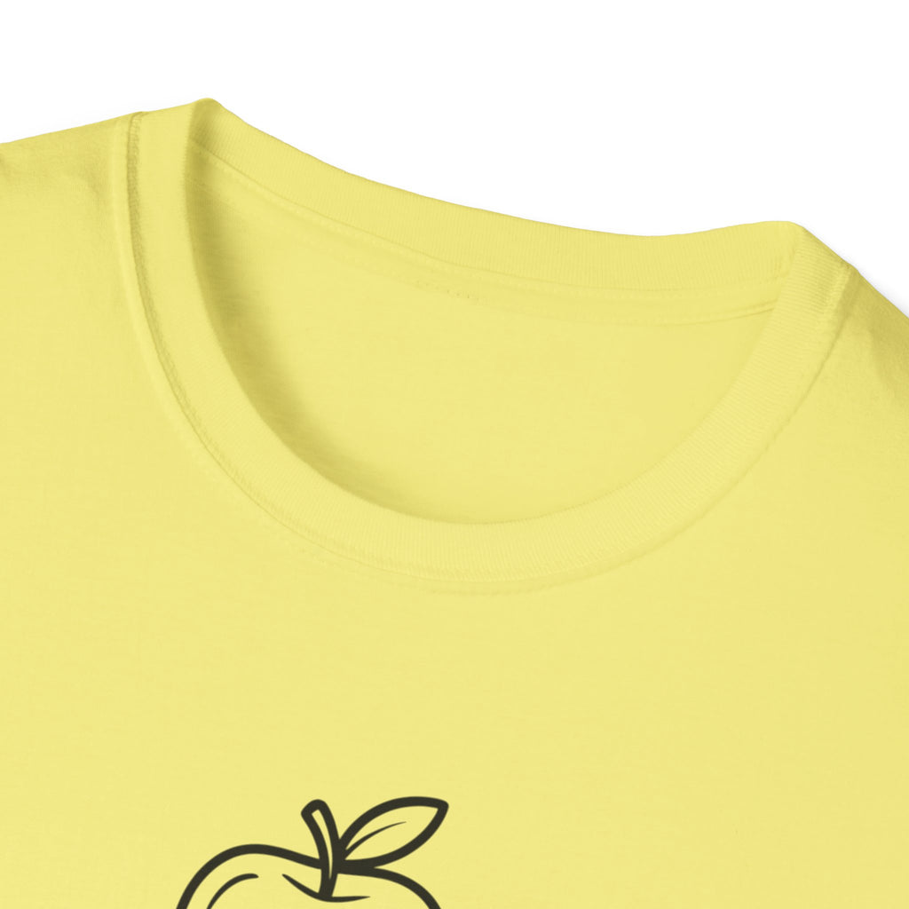 Teacher Apple Stack T‑Shirt — Minimalist Books & Apple Tee for Educators