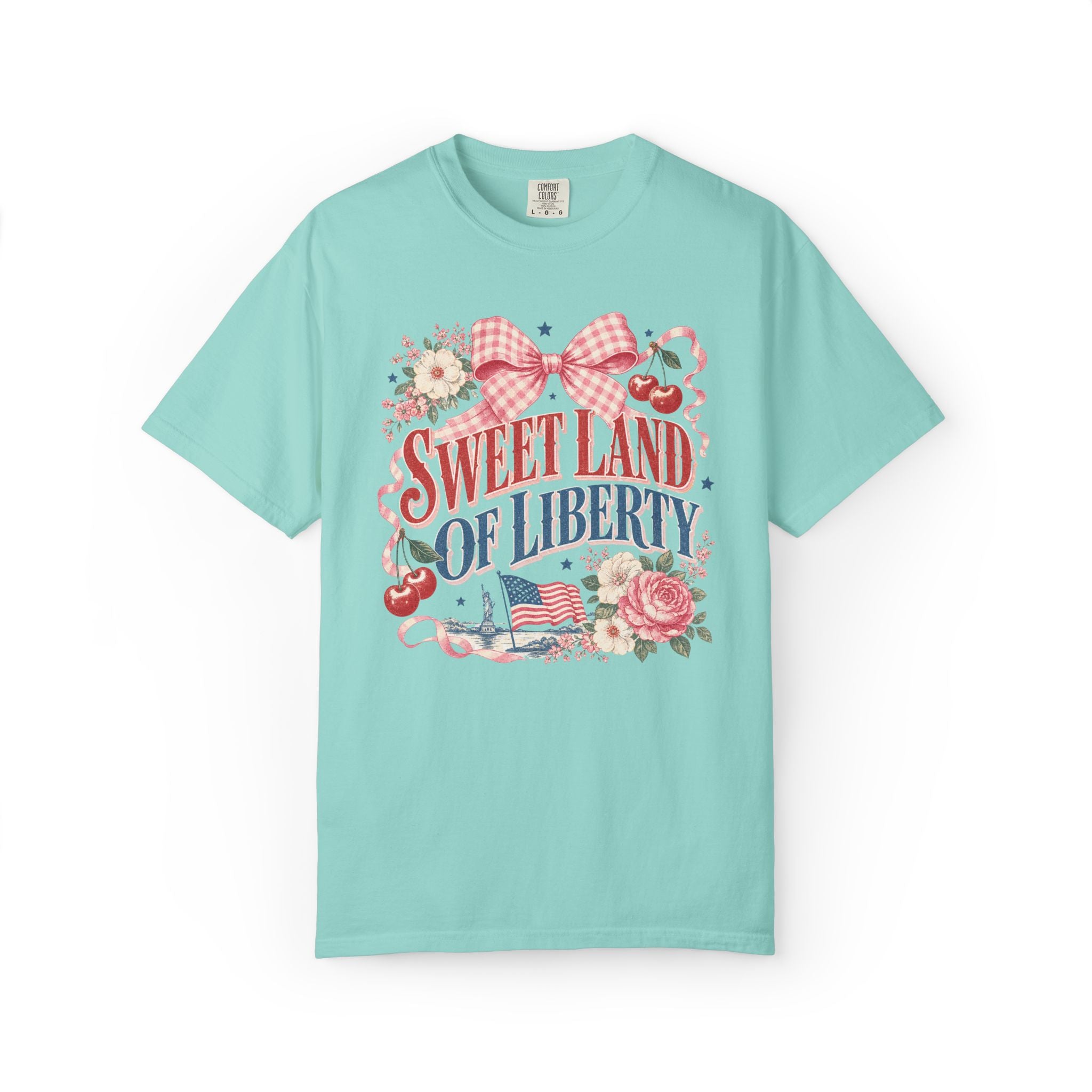 Sweet Land of Liberty  Graphic Tee| Vintage Fourth of July T-Shirt